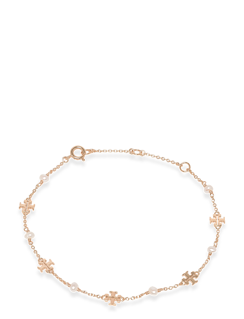 Tory Burch - Delicate Moondance Pearl Bracelet - kædearmbånd - tory gold / pearl - 0