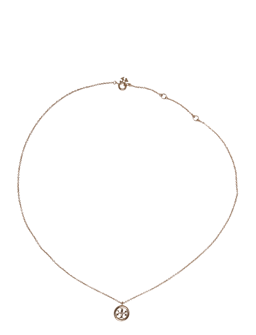 Tory Burch - Icon Circle Pendant Necklace - ketten mit anhänger - tory gold - 0