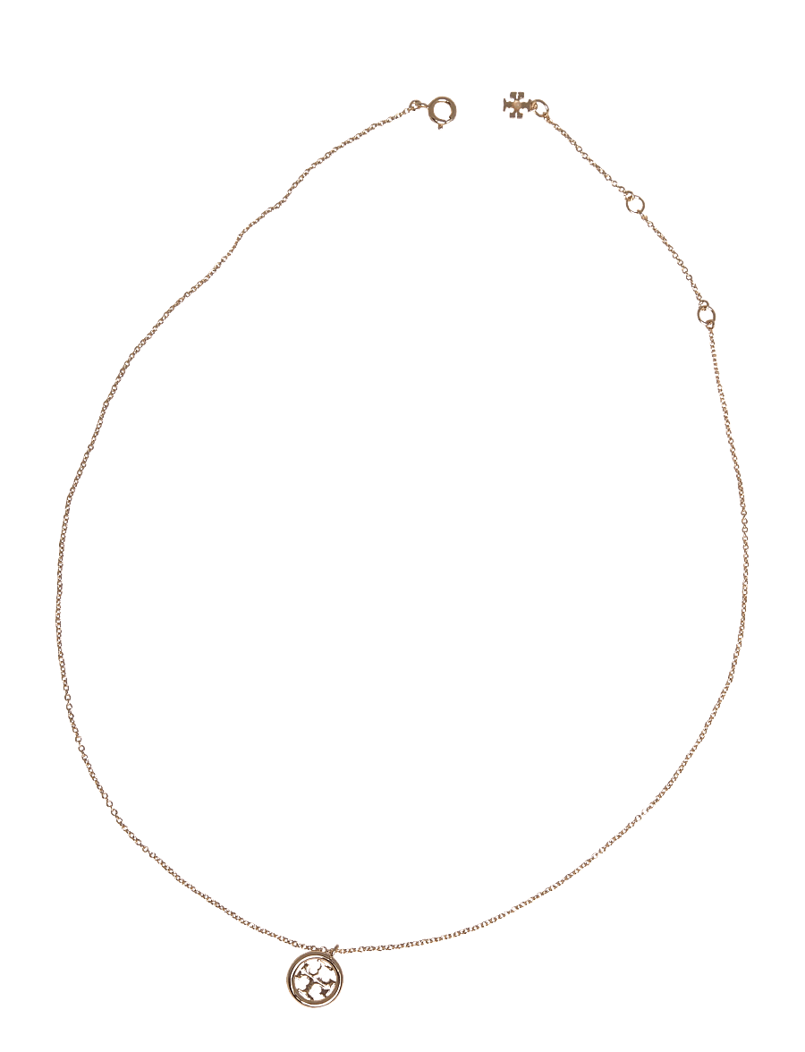 Tory Burch - Icon Circle Pendant Necklace - ketten mit anhänger - tory gold - 2