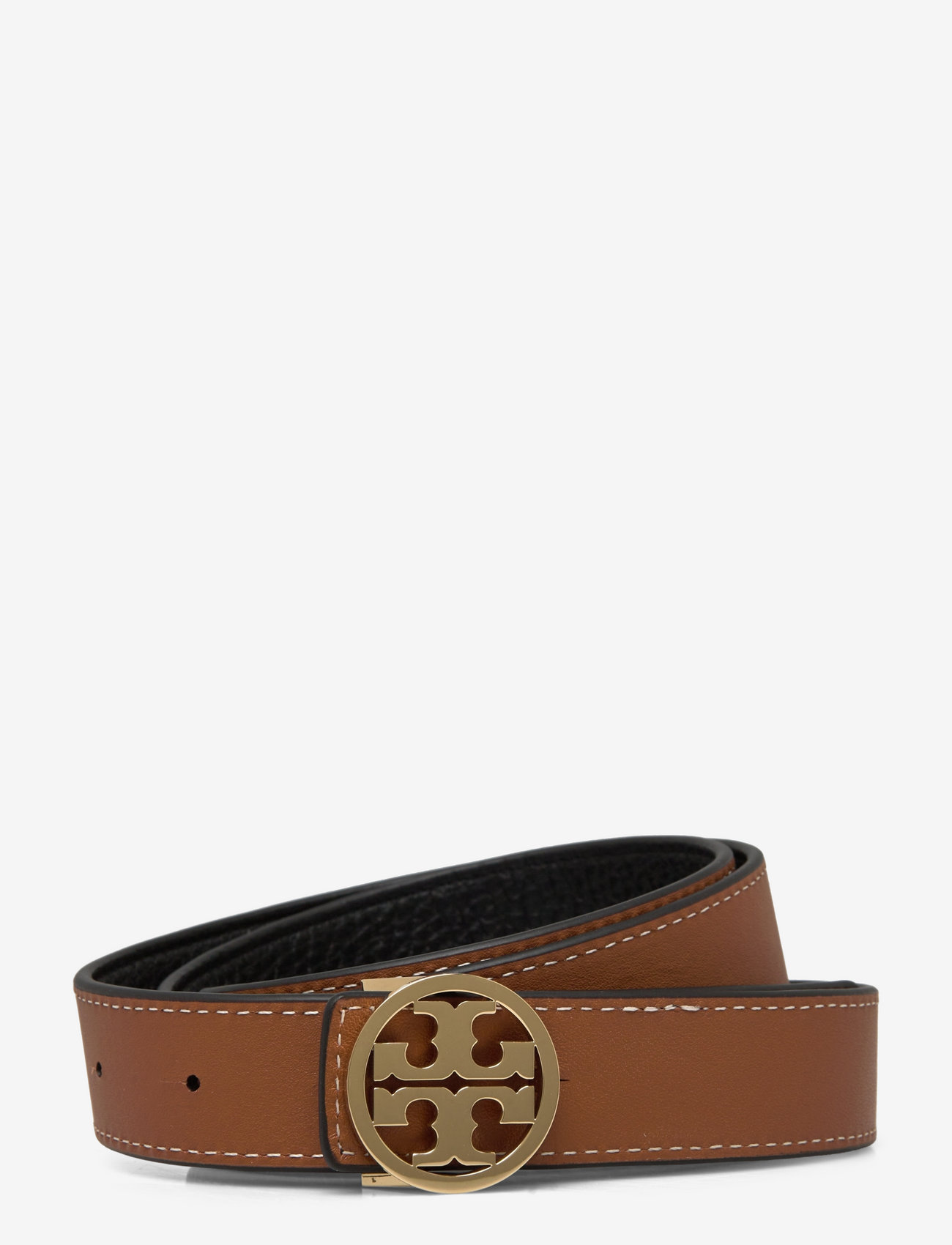 Tory Burch - 1" Miller Reversible Belt - tavalliset vyöt - black / classic cuoio / gold - 2