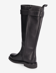 Tory Burch - DOUBLE T UTILITY BOOT 35MM - pitkävartiset saappaat - perfect black - 2