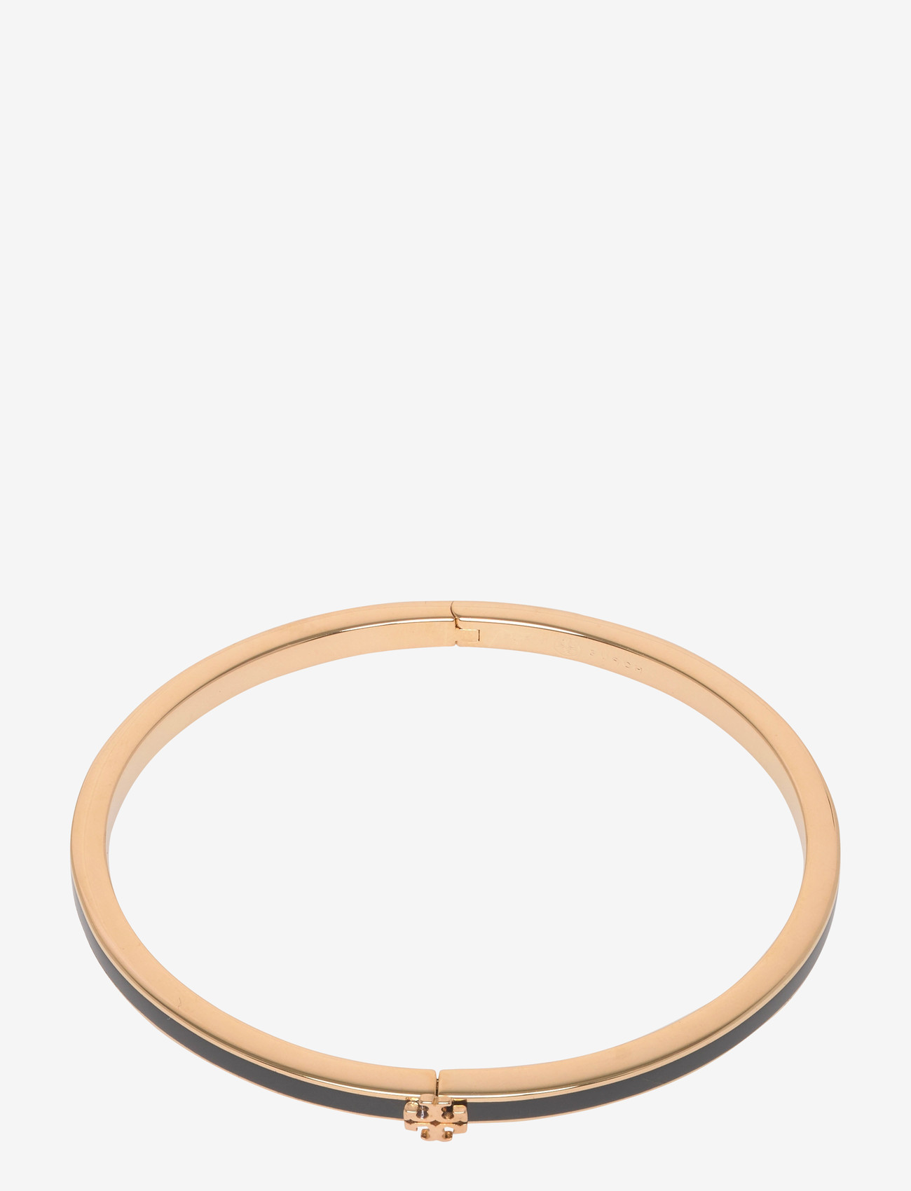 Tory Burch - Thin Icon Enamel Bracelet - armringe - tory gold / black - 0