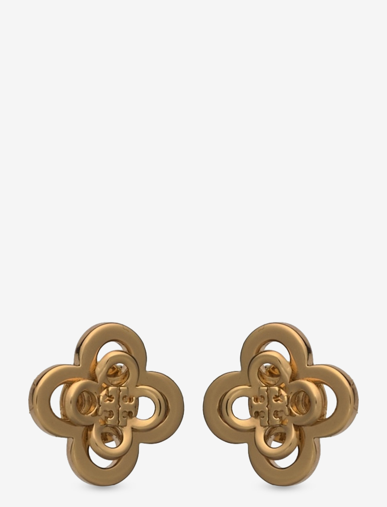 Tory Burch - Forget Me Not Clover Stacked Stud Earrings - studs örhängen - tory gold - 1