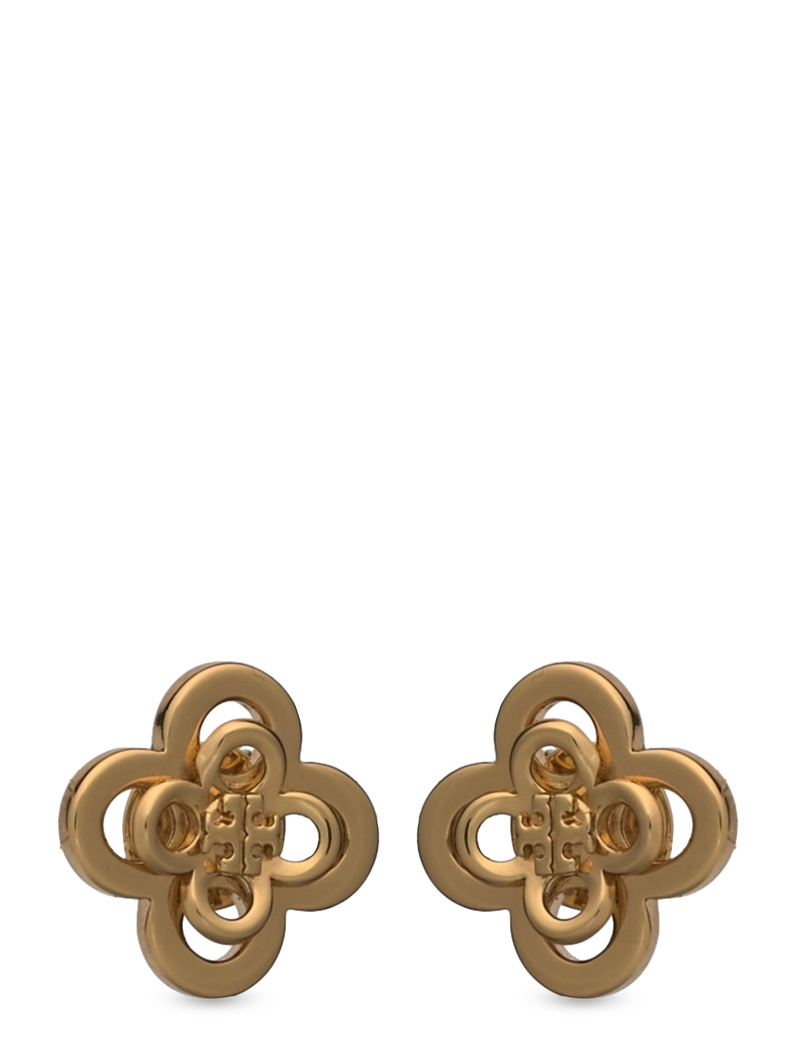 Tory Burch - Forget Me Not Clover Stacked Stud Earrings - studs örhängen - tory gold - 1