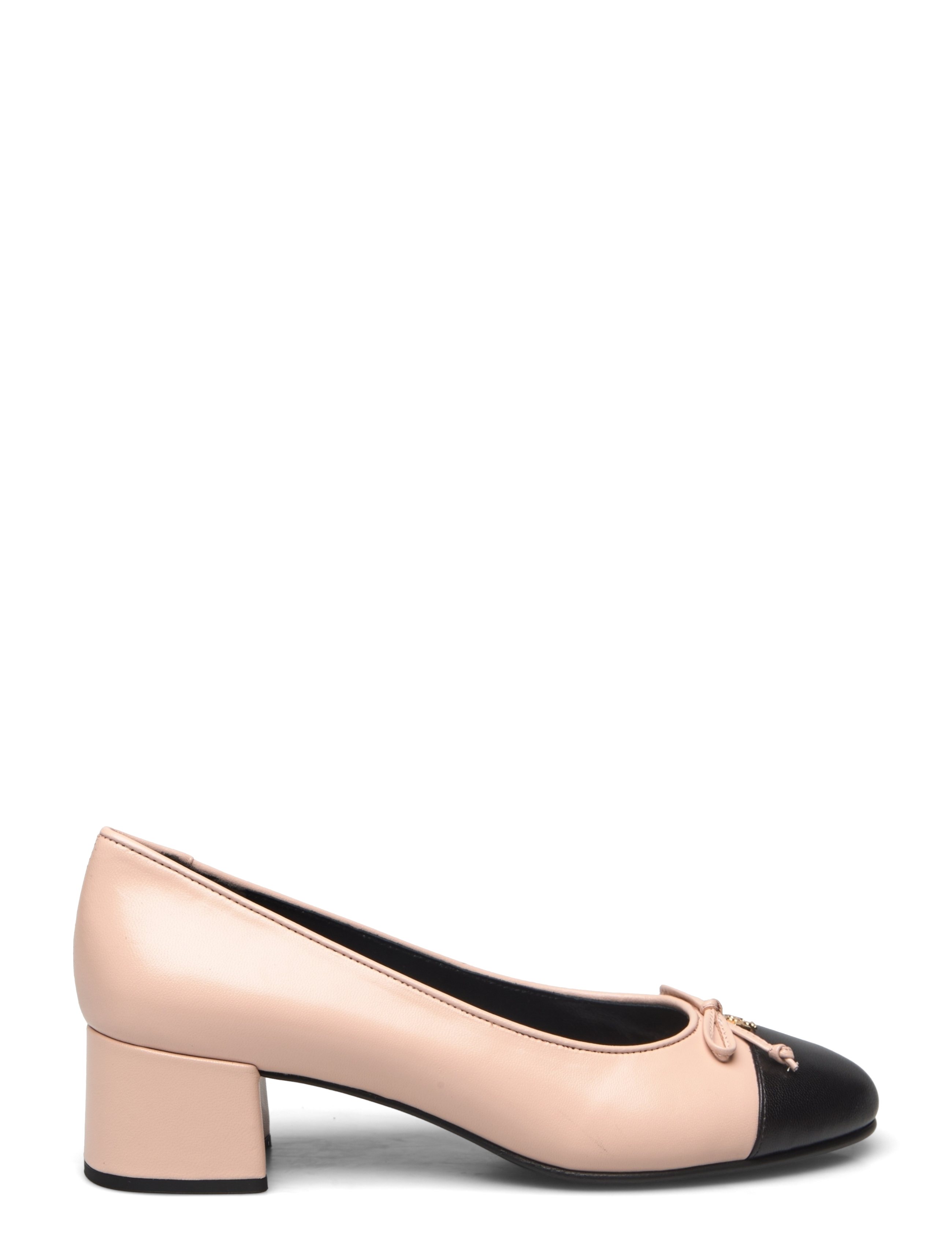 Tory Burch - CAP-TOE PUMP 45MM - festkläder till outletpriser - rose pink/ perfect black - 1