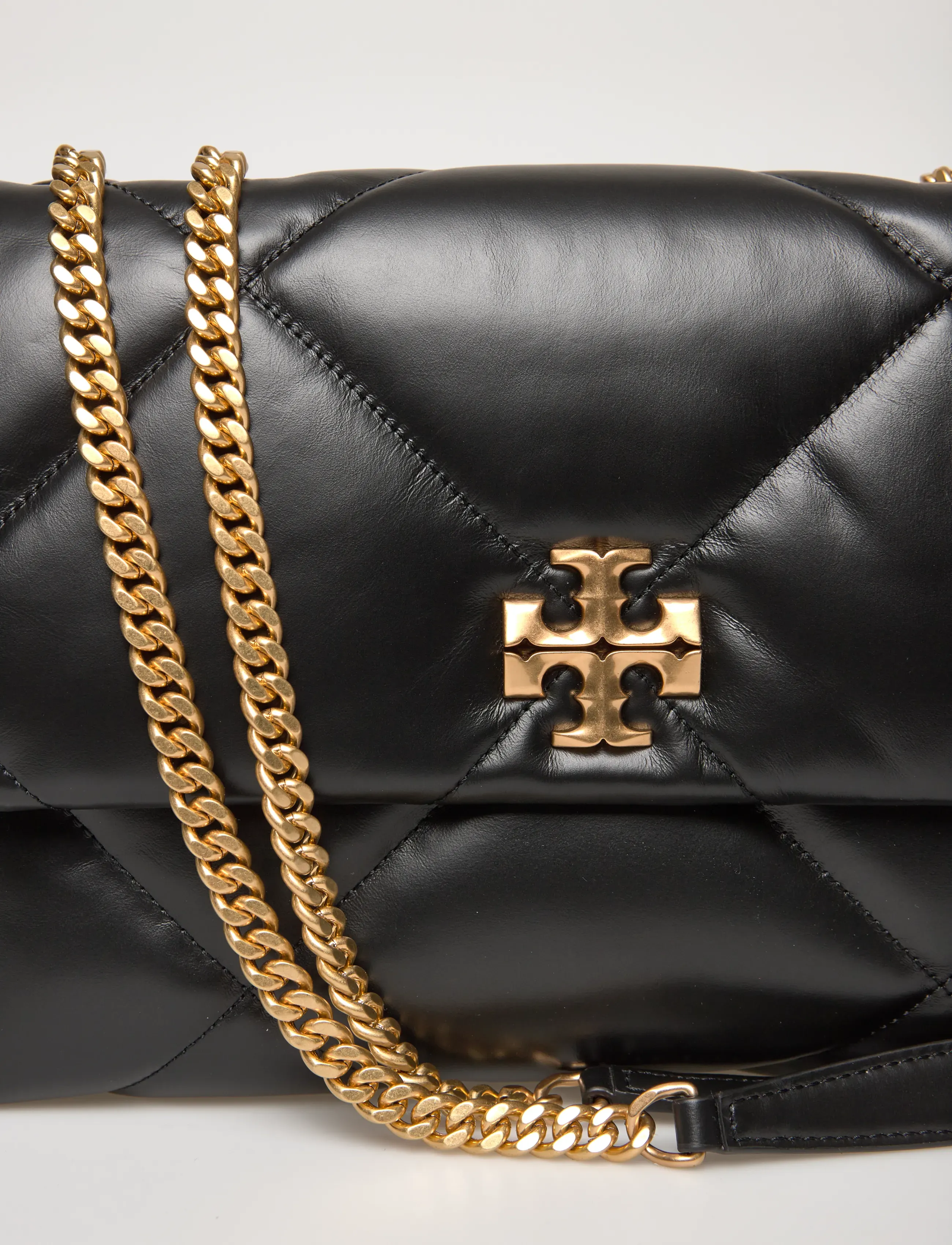 Tory Burch - Kira Diamond Quilt Convertible Shoulder Bag - kotid - black - 3