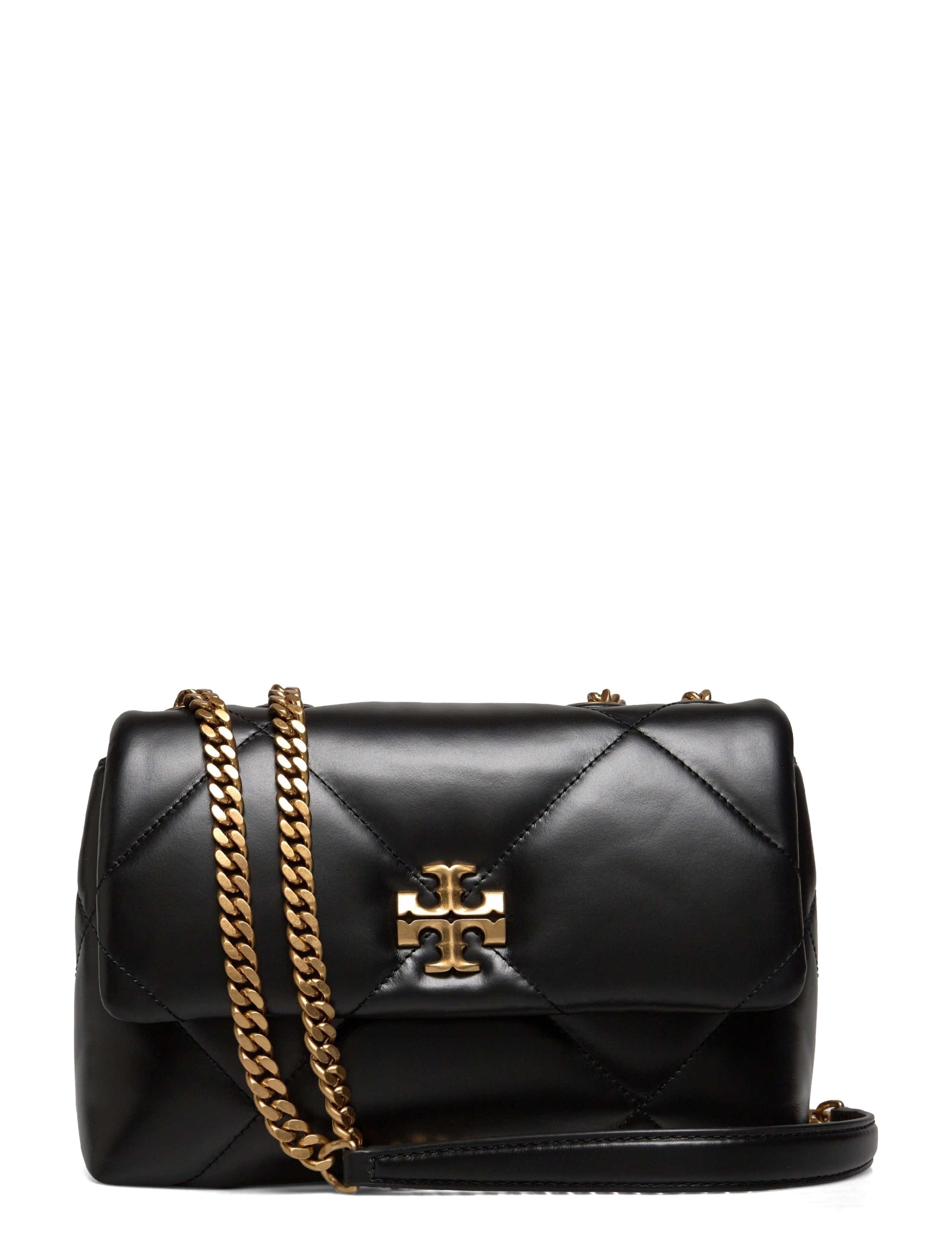Tory Burch Kira Diamond Quilt Small Convertible Shoulder Bag - Kotid - BLACK / black