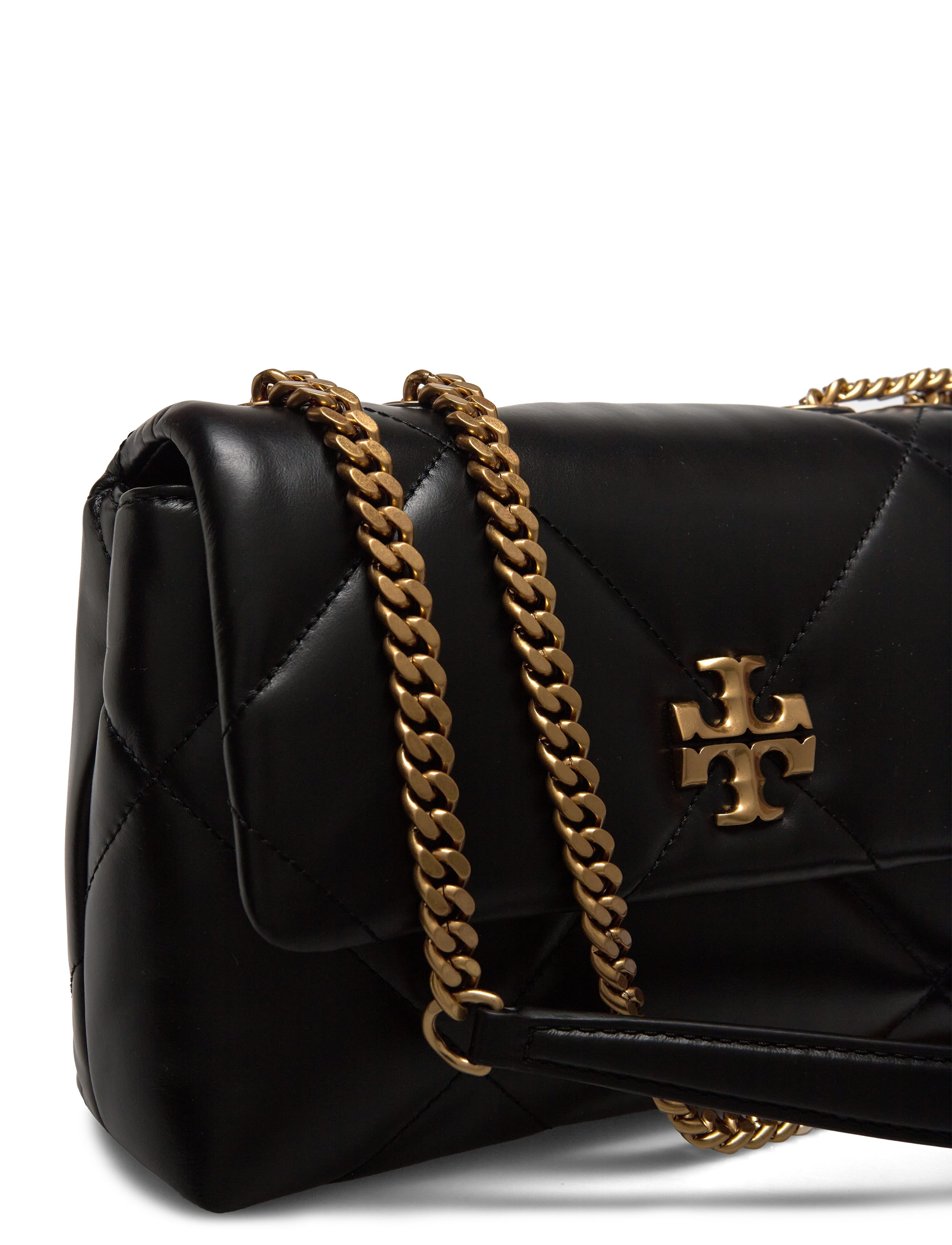 Tory Burch - Kira Diamond Quilt Small Convertible Shoulder Bag - black - 3