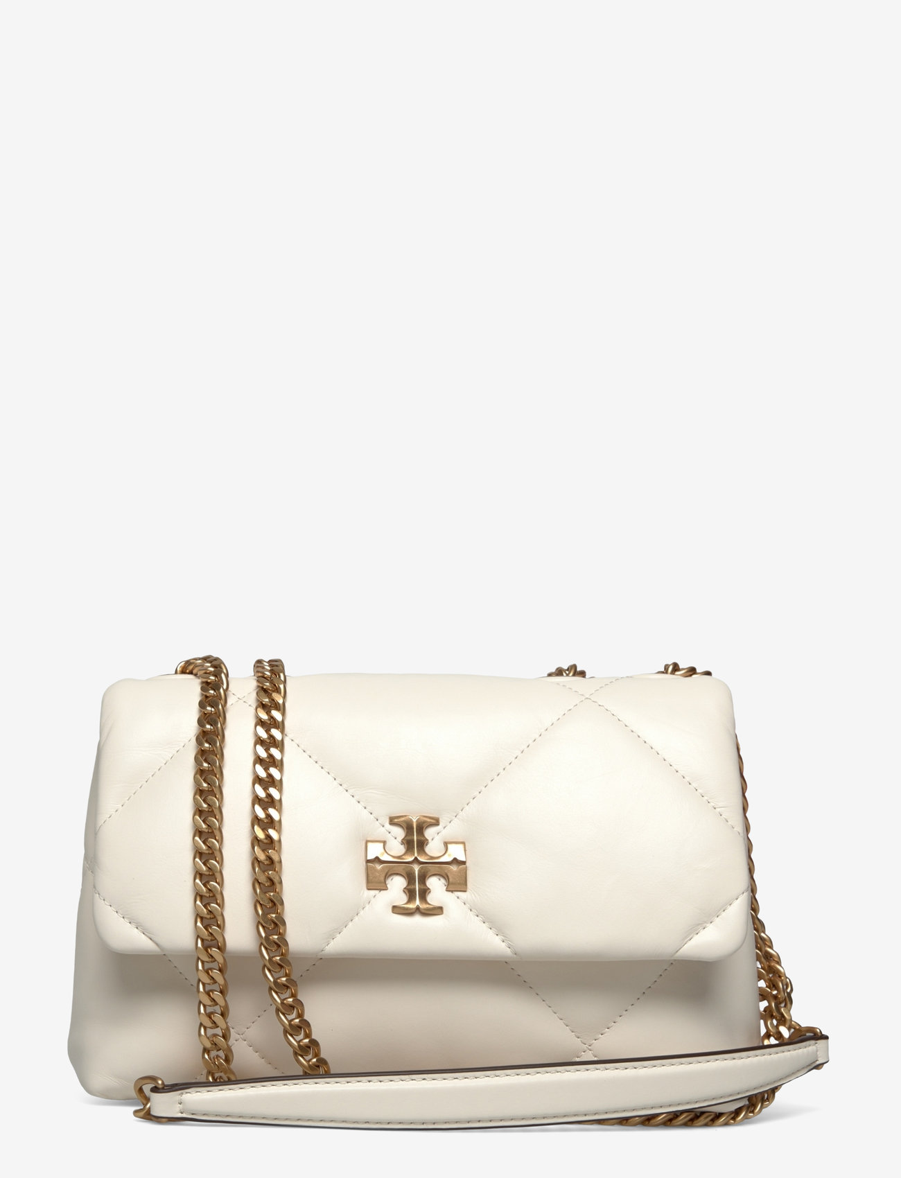 Tory Burch - Kira Diamond Quilt Small Convertible Shoulder Bag - crossbody bags - warm white - 0