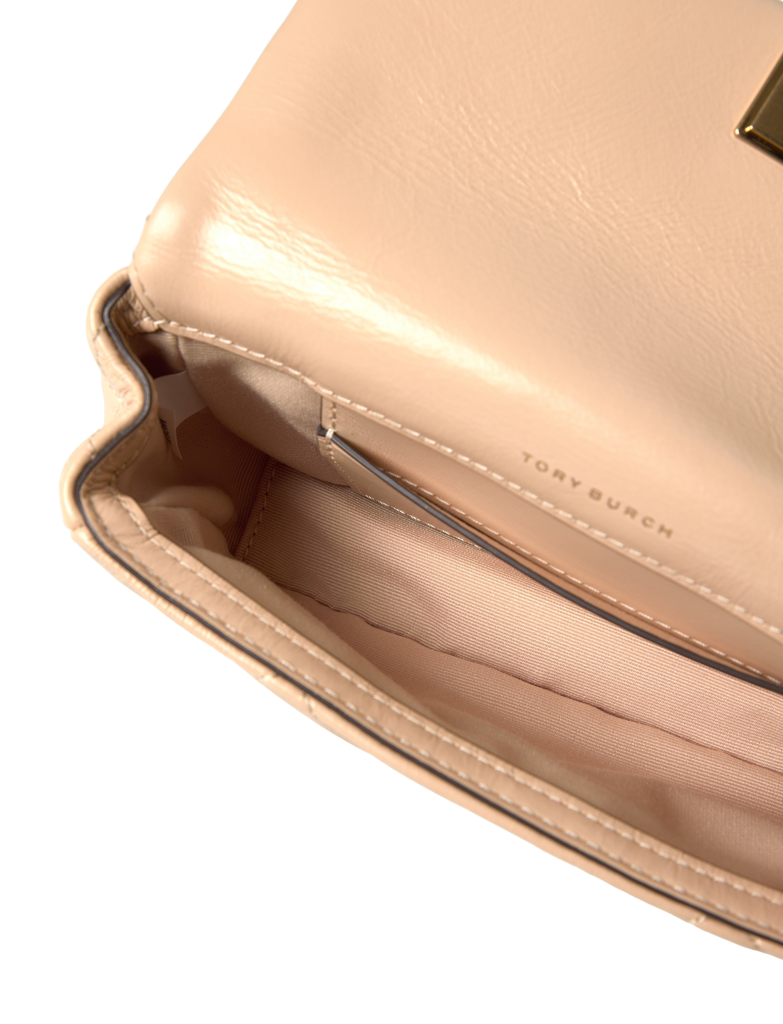 Tory Burch - Kira Diamond Quilt Mini Flap Bag - vanilla soft serve - 4