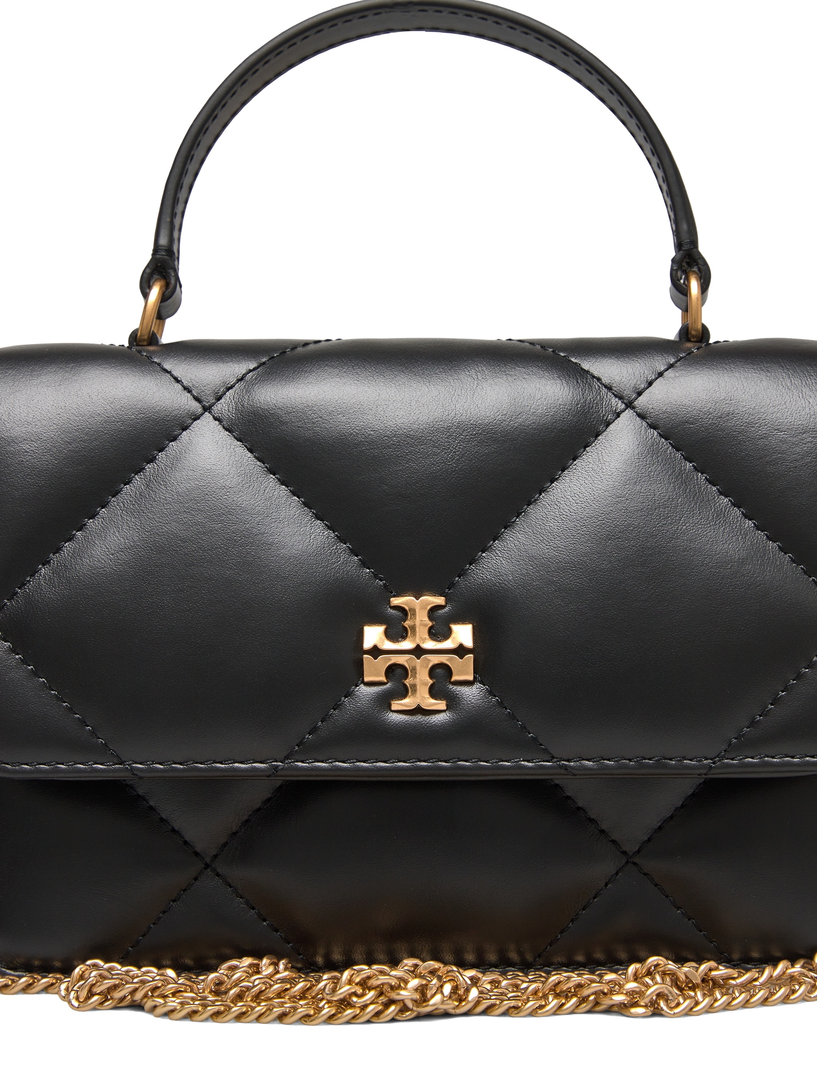 Tory Burch - Kira Diamond Quilt Mini Top Handle Chain Wallet - igapäevane stiil - black - 3