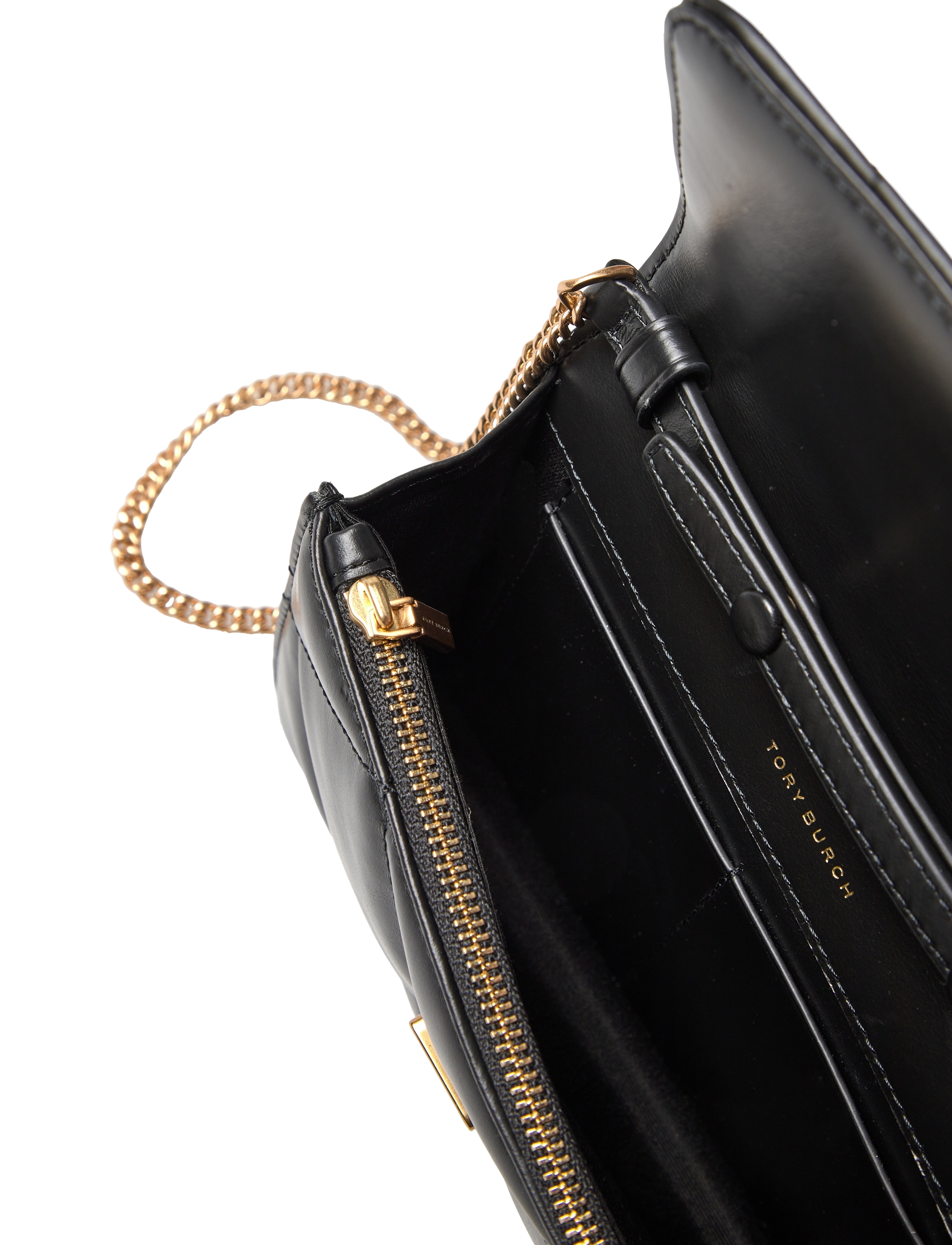 Tory Burch - Kira Diamond Quilt Mini Top Handle Chain Wallet - igapäevane stiil - black - 4
