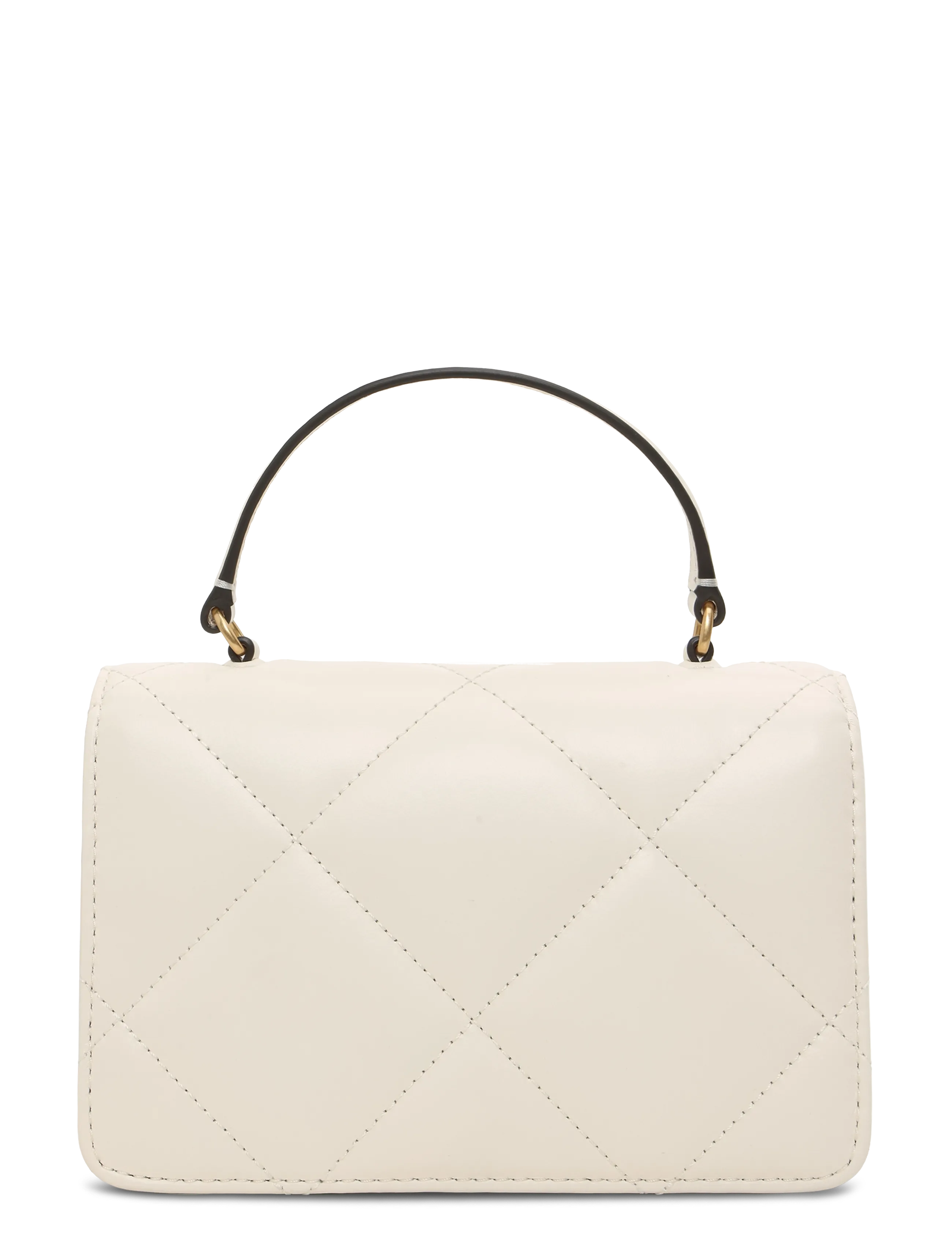 Tory Burch - Kira Diamond Quilt Mini Top Handle Chain Wallet - vardagsstil - warm white - 1