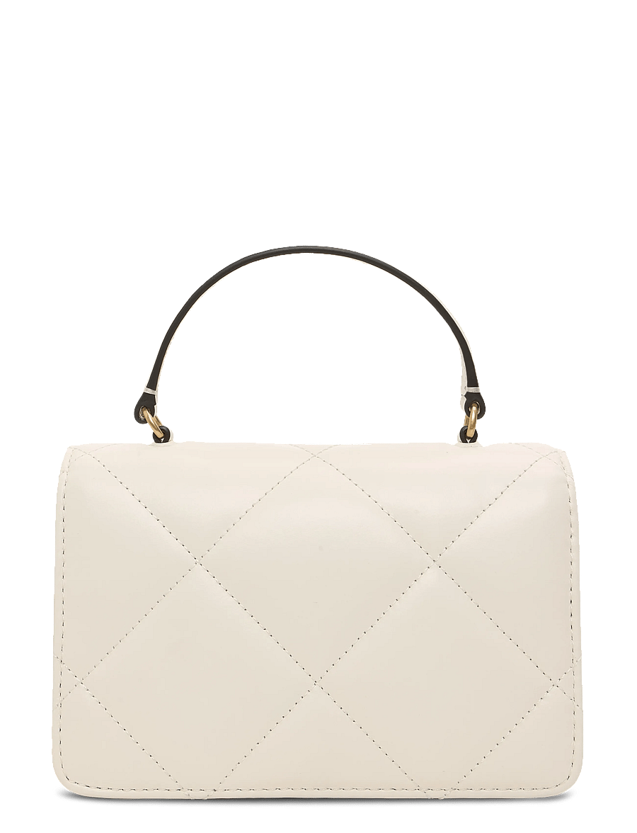 Tory Burch - Kira Diamond Quilt Mini Top Handle Chain Wallet - kotid - warm white - 1