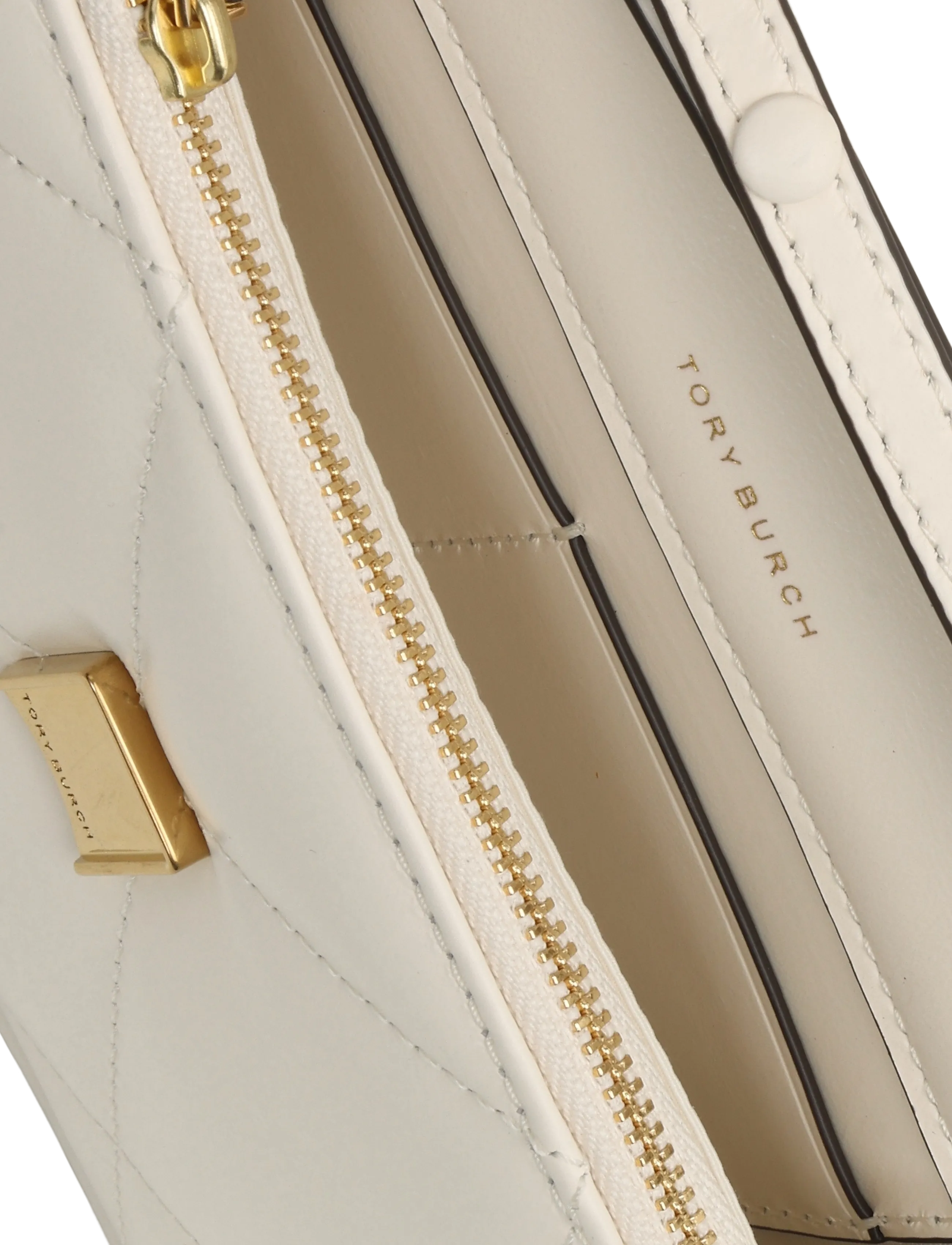 Tory Burch - Kira Diamond Quilt Mini Top Handle Chain Wallet - vardagsstil - warm white - 3