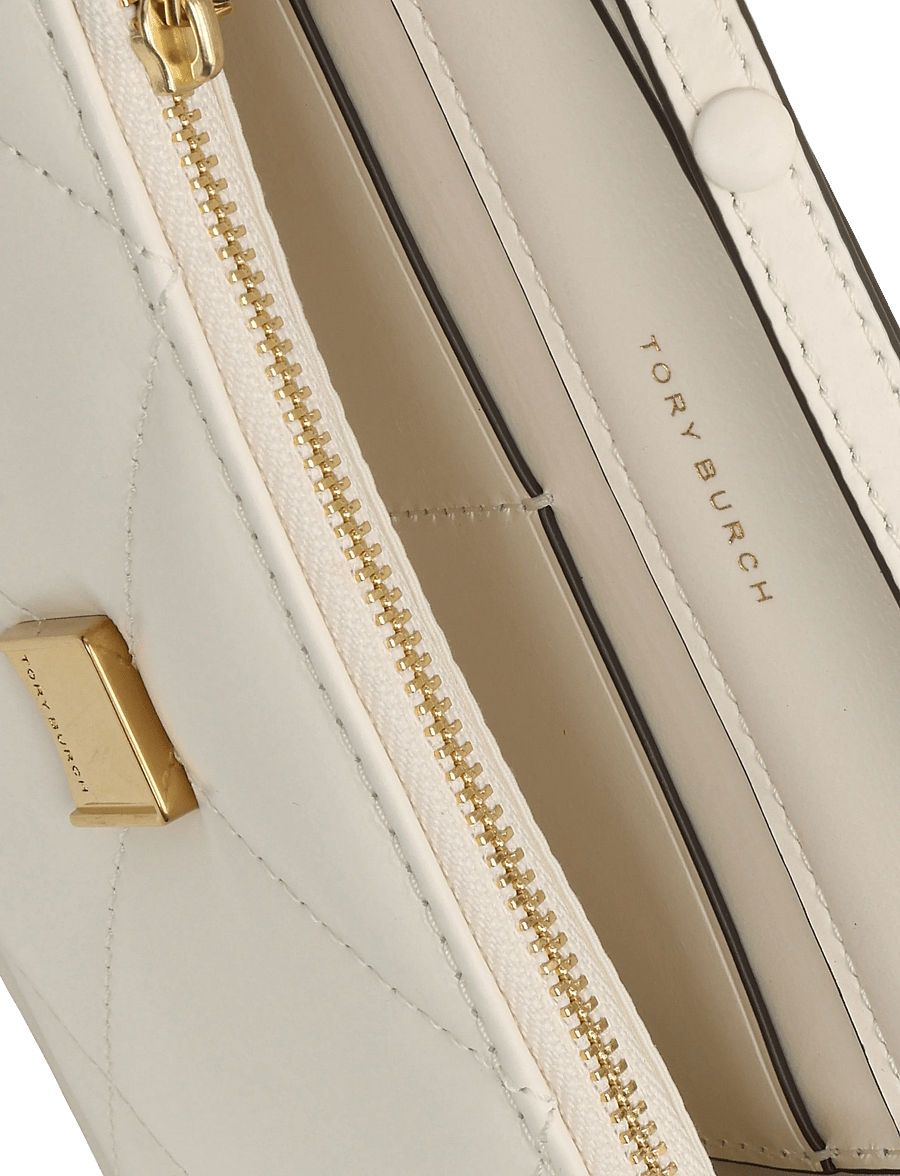 Tory Burch - Kira Diamond Quilt Mini Top Handle Chain Wallet - kotid - warm white - 3