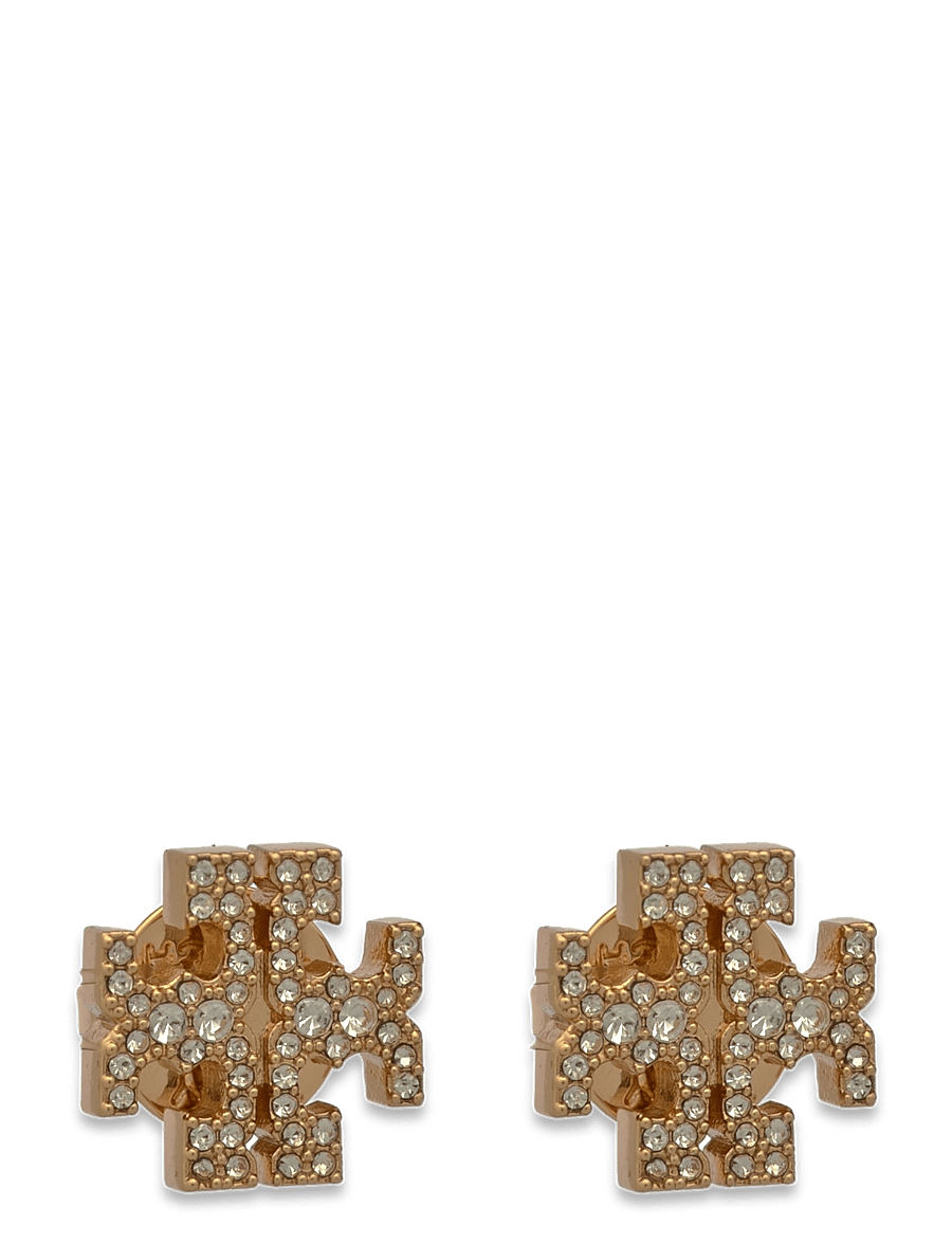 Tory Burch - Icon Pavé Stud Earrings - naastkõrvarõngad - tory gold / crystal - 0