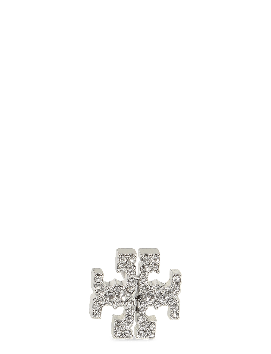 Tory Burch - Icon Pavé Stud Earrings - pinna eyrnalokkar - tory silver / crystal - 2