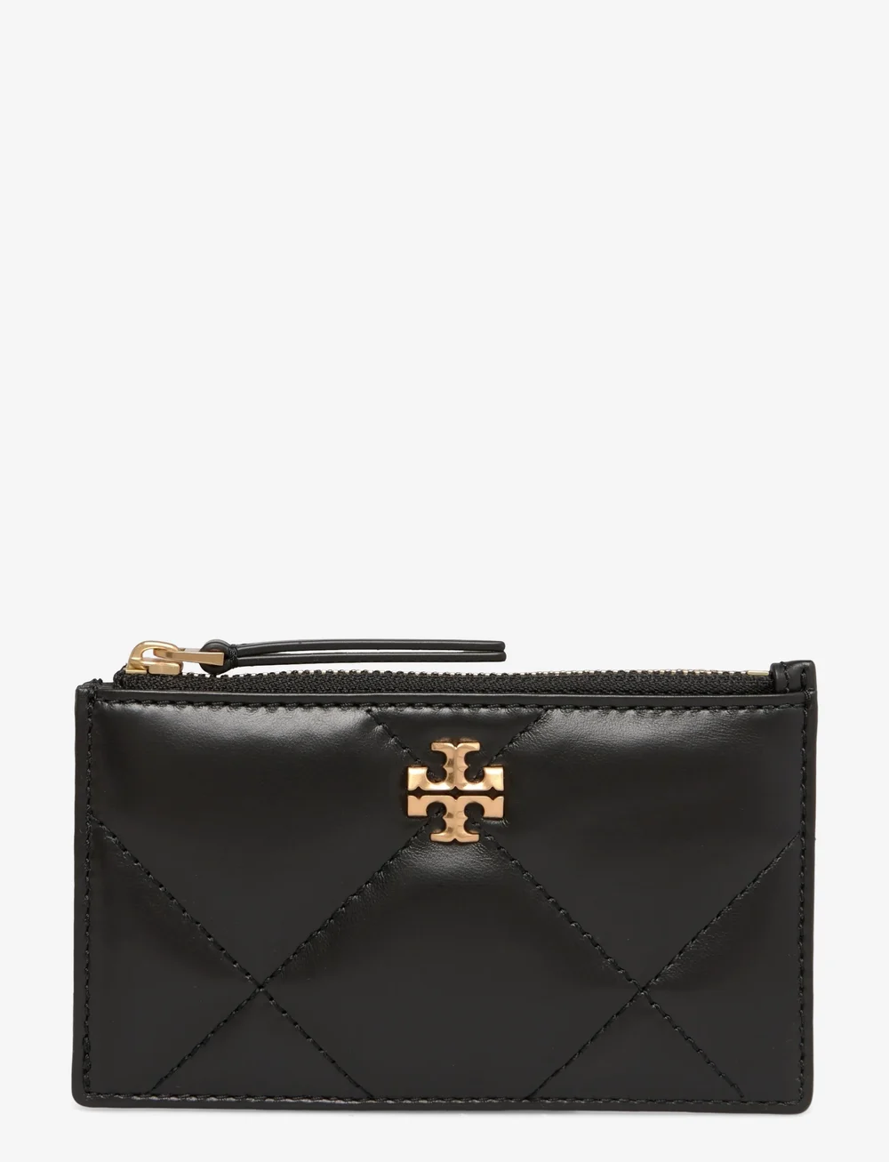Tory Burch - Kira Diamond Quilt Zip Card Case - punge - black - 0