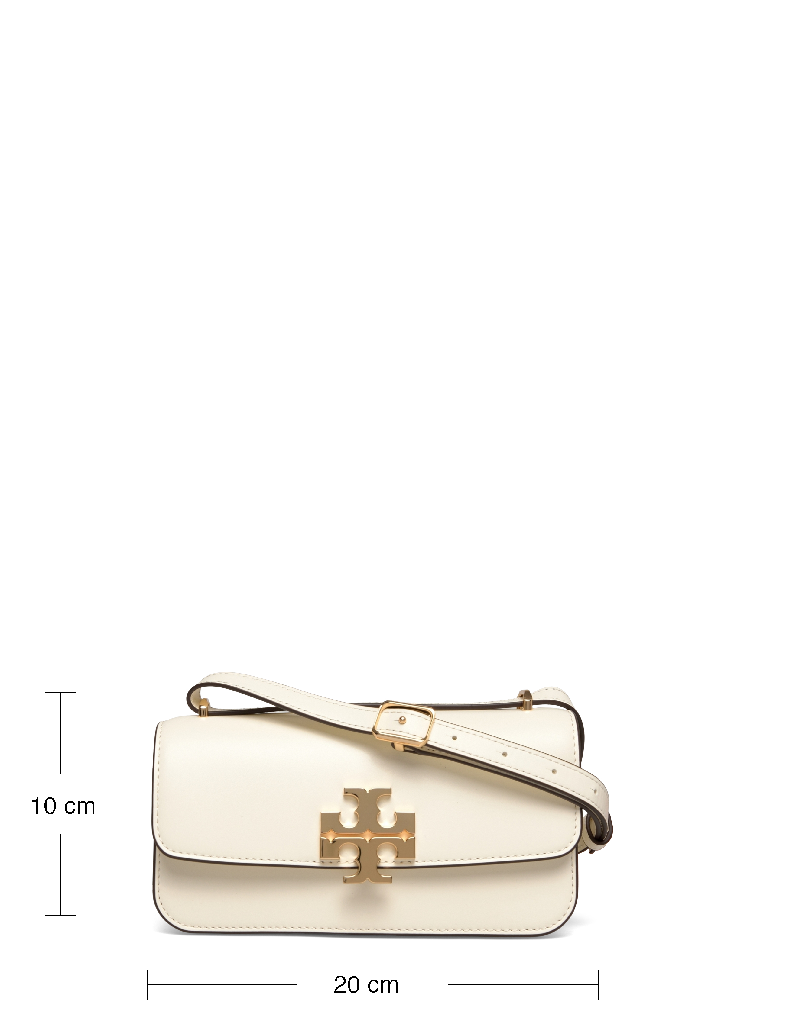 Tory Burch - Eleanor E/W Small Convertible Shoulder Bag - warm white - 5