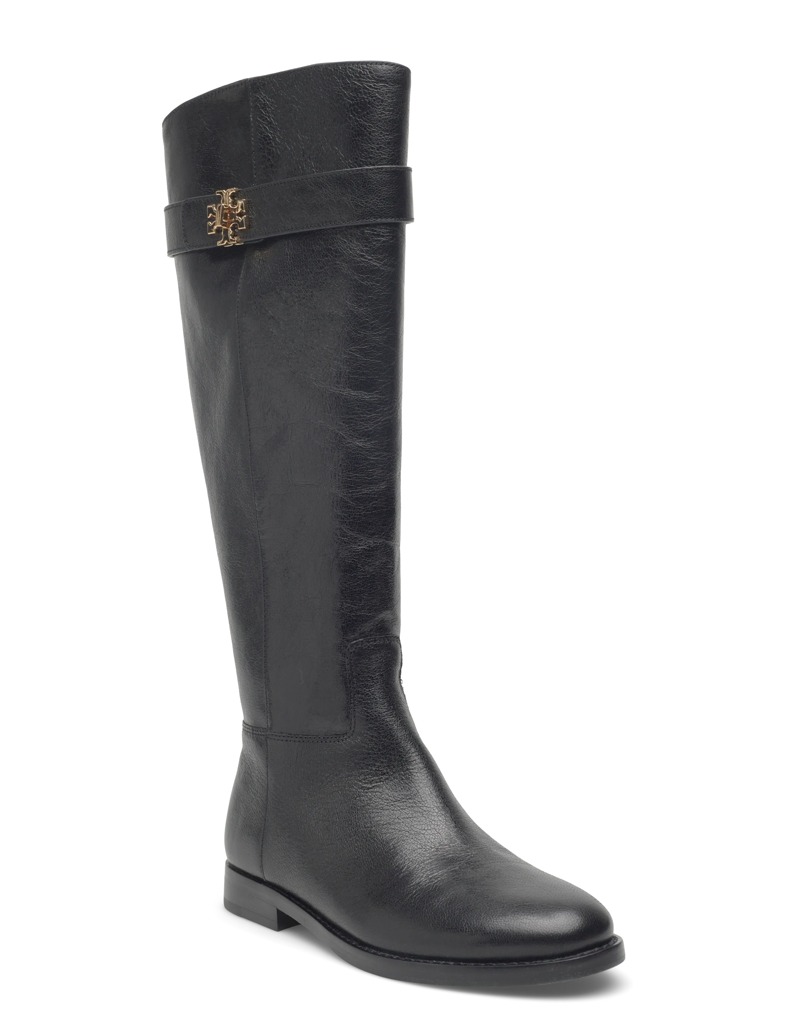 Tory Burch Turnlock Riding Boot, 36, Black, Tall Boots > Knee High Boots, Dame