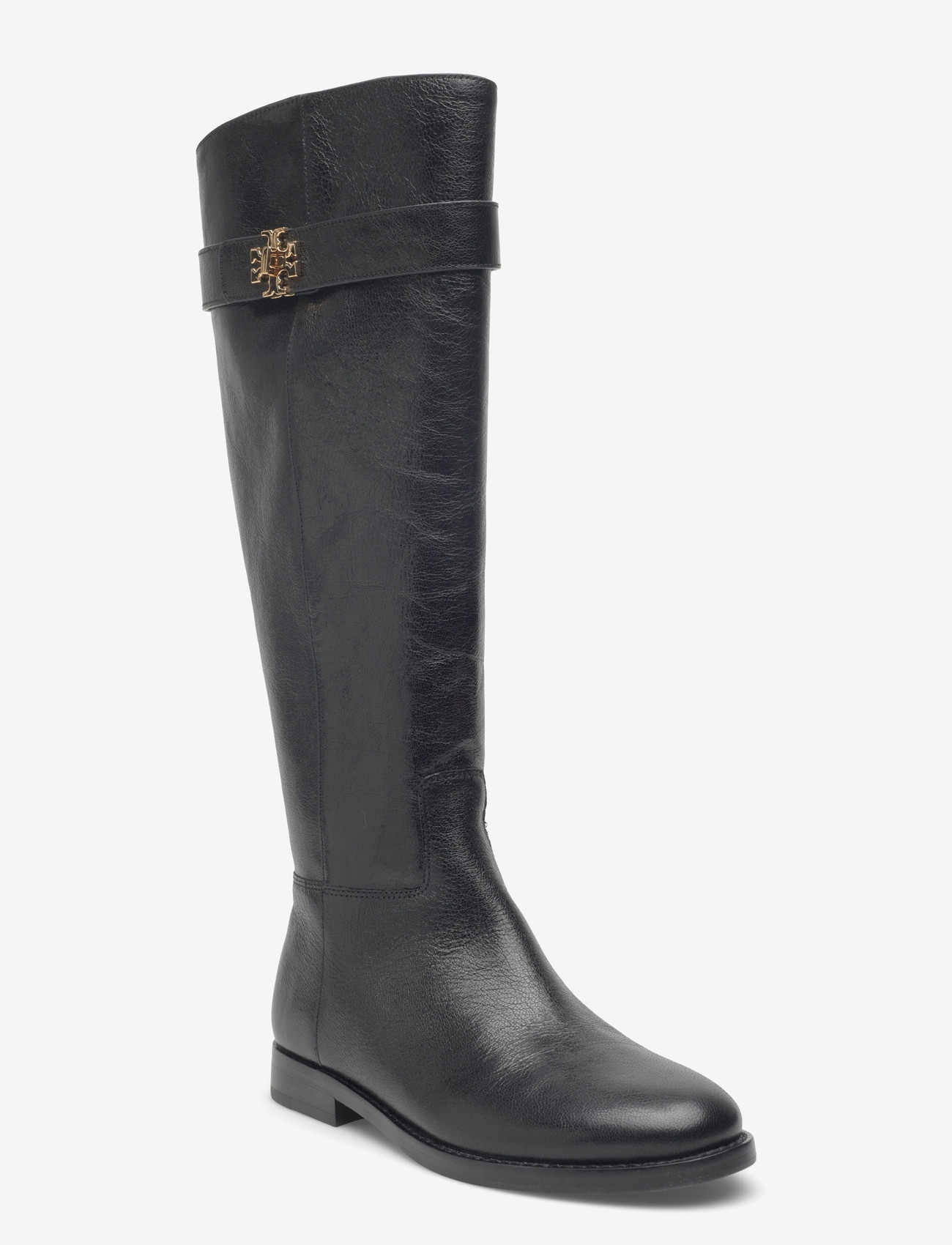 Tory Burch - TURNLOCK RIDING BOOT - knähöga stövlar - perfect black - 0