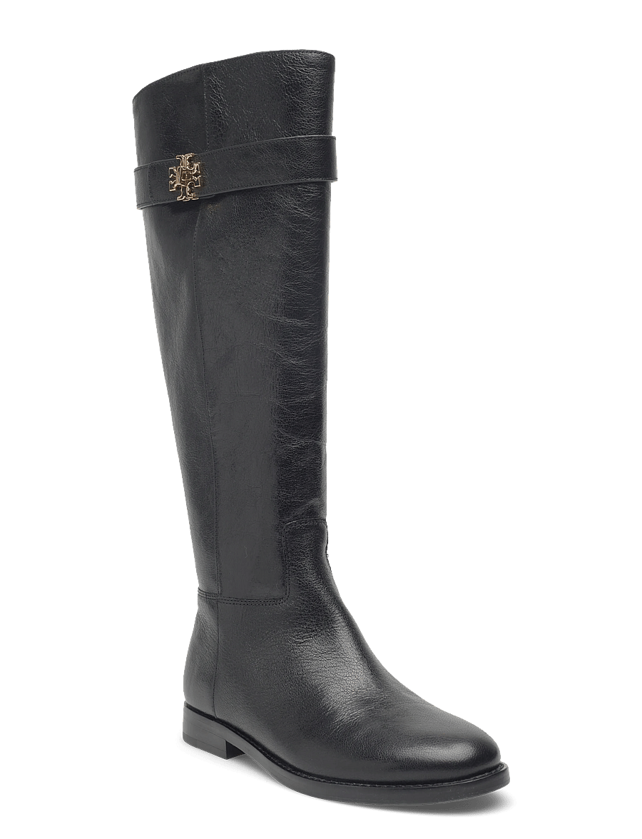 Tory Burch - TURNLOCK RIDING BOOT - kniehohe stiefel - perfect black - 0
