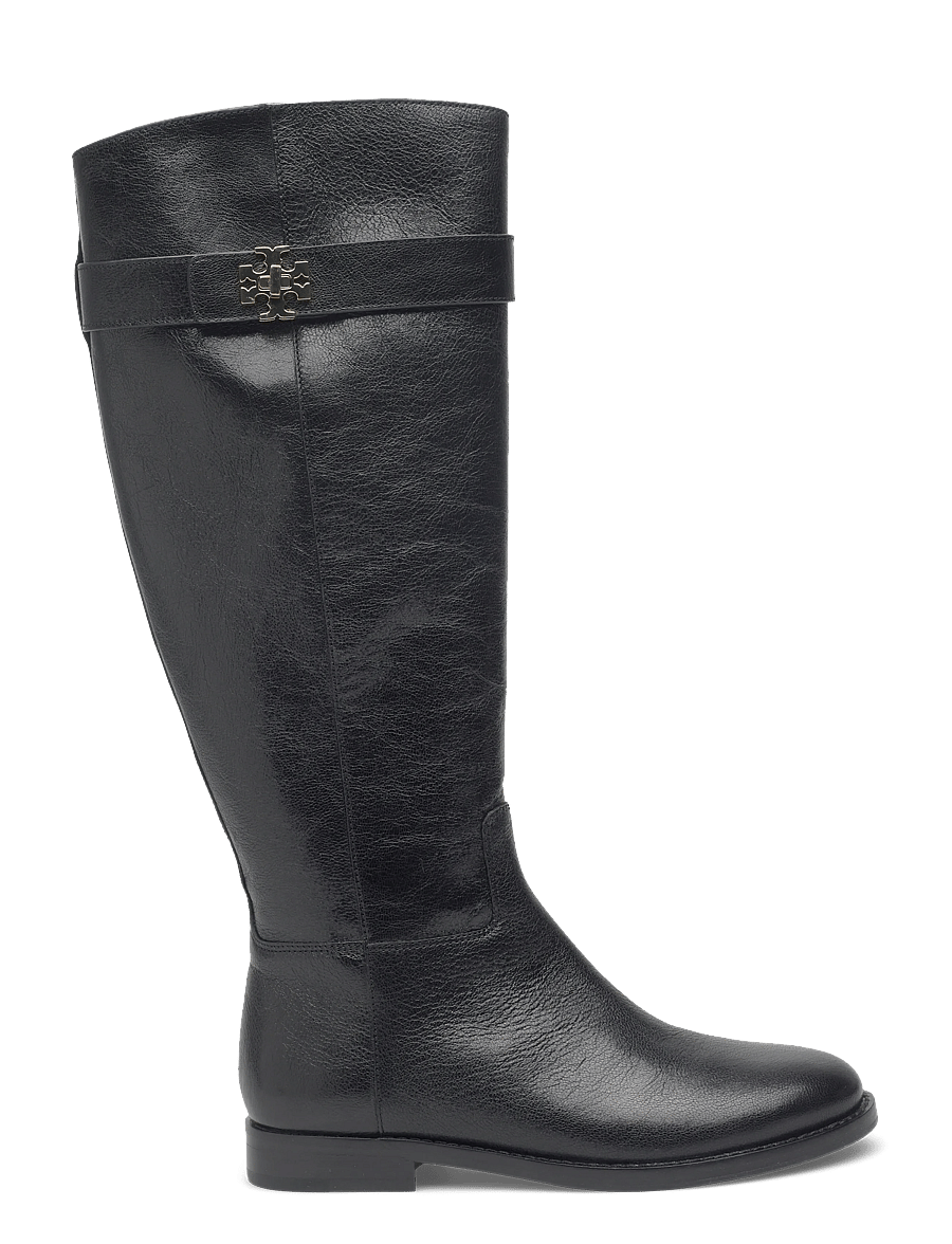 Tory Burch - TURNLOCK RIDING BOOT - kniehohe stiefel - perfect black - 1