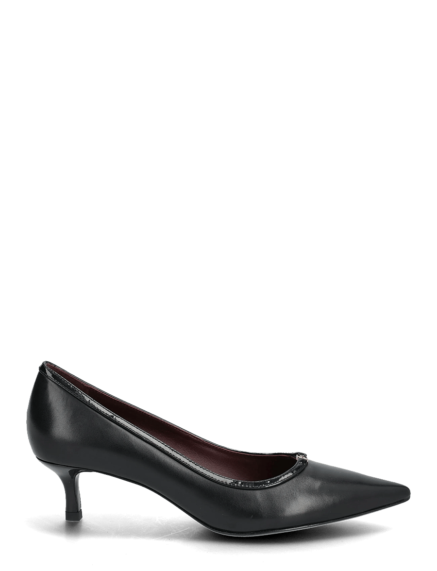 Tory Burch - DOUBLE T BUCKLE KITTEN HEEL PUMP 45MM - bateliai - perfect black , perfect black - 1
