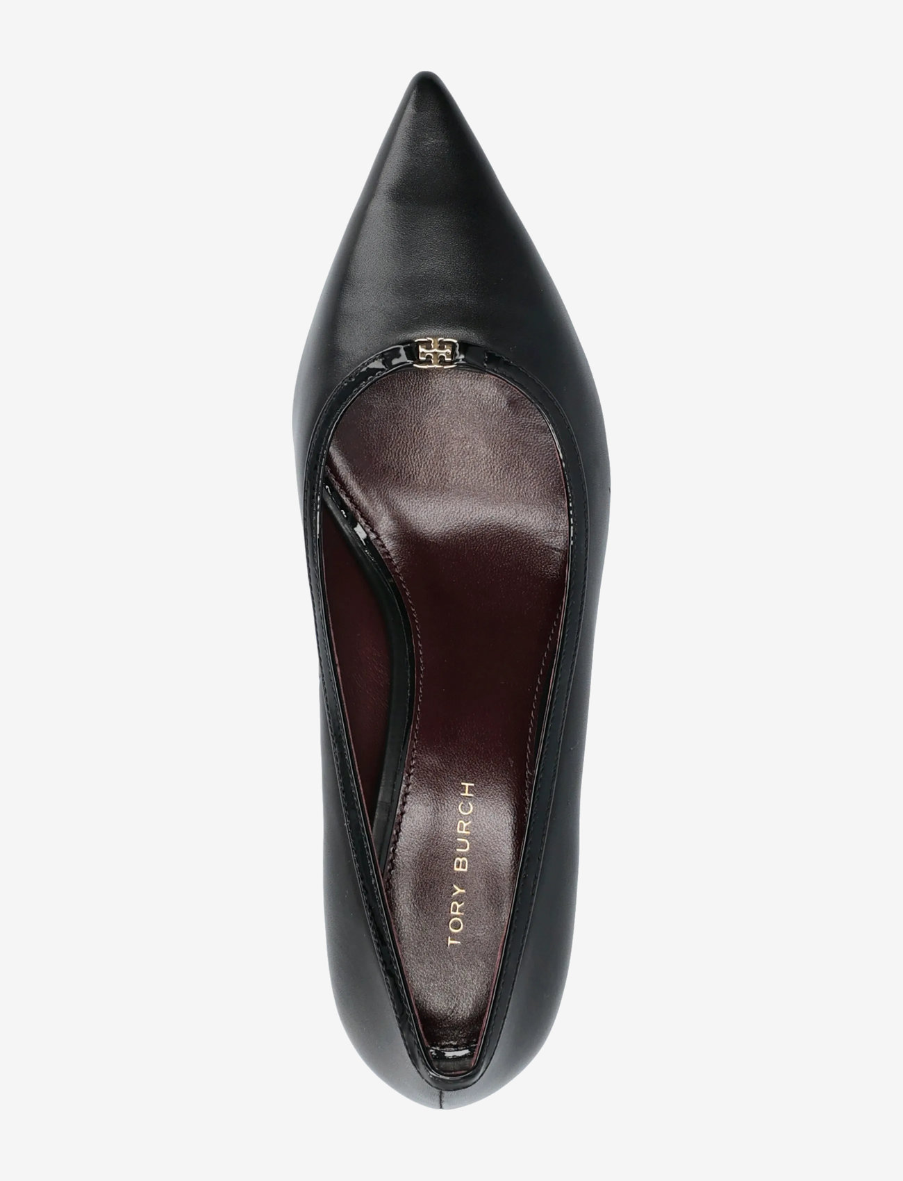 Tory Burch - DOUBLE T BUCKLE KITTEN HEEL PUMP 45MM - pumps - perfect black , perfect black - 3