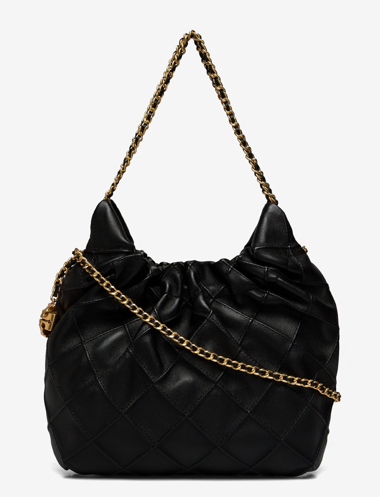 Tory Burch - Fleming Mini Hobo Bag - damen - black - 0