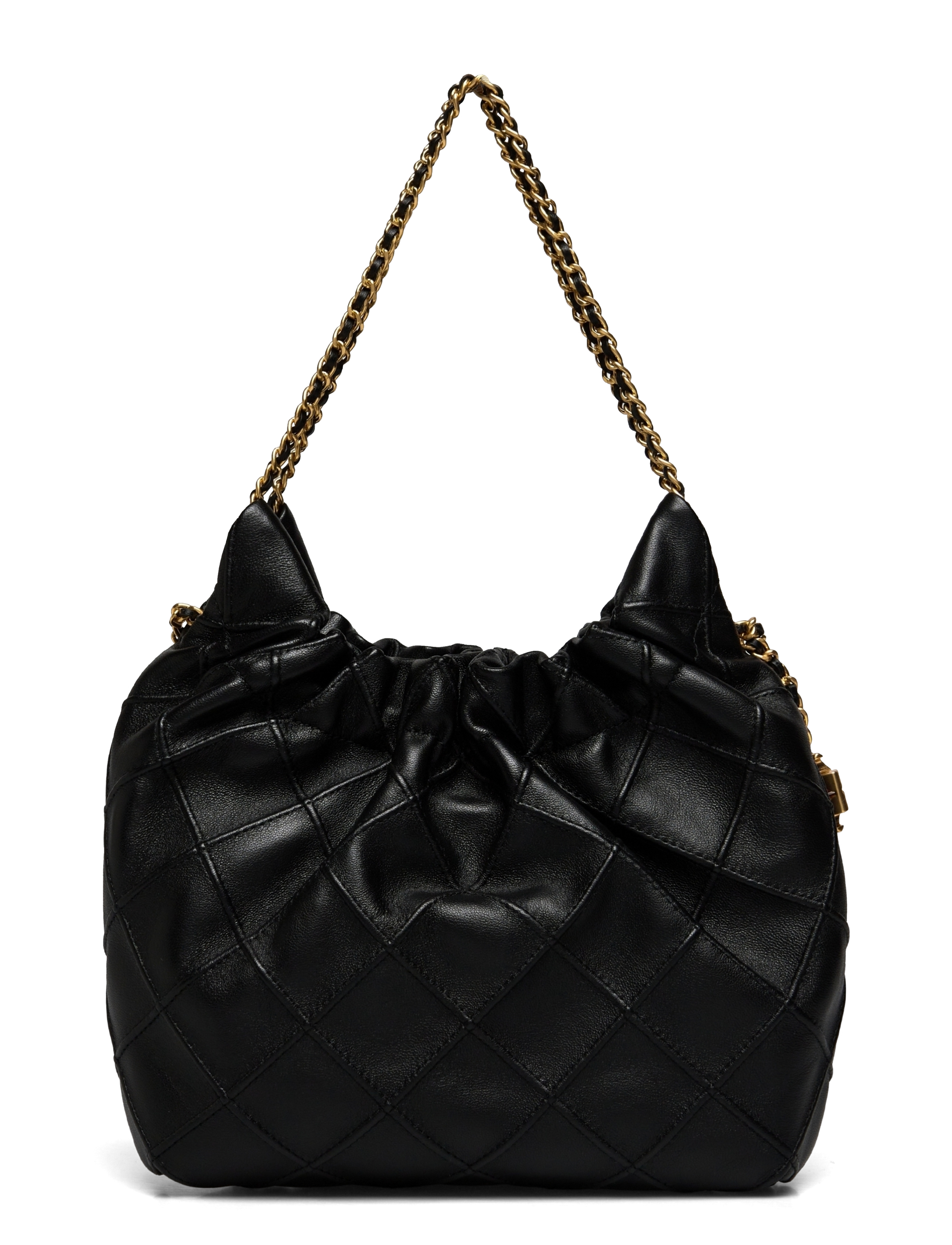 Tory Burch - Fleming Mini Hobo Bag - skuldertasker - black - 1