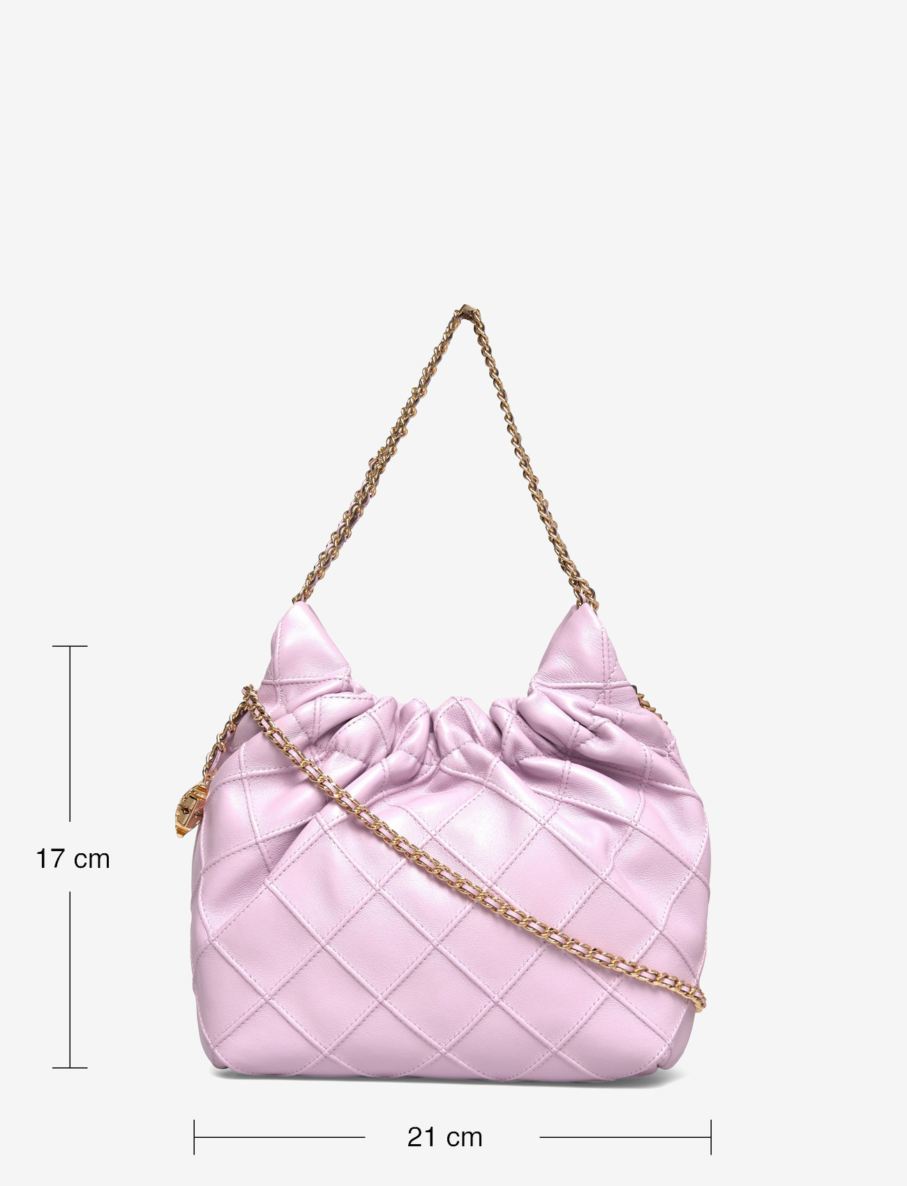 Tory Burch - Fleming Mini Hobo Bag - festtøj til outletpriser - pale purple - 5