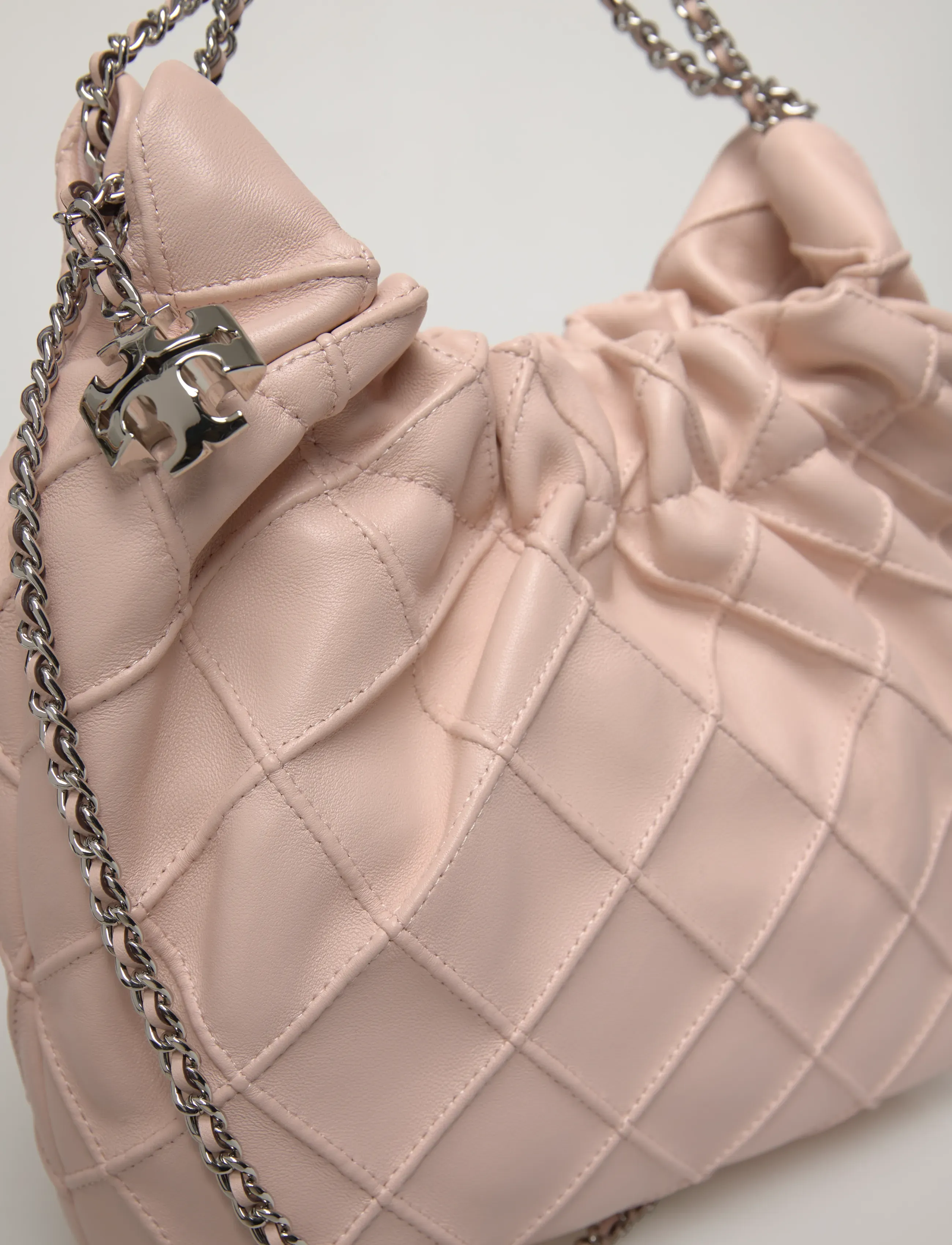 Tory Burch - Fleming Mini Hobo Bag - soft pink - 4
