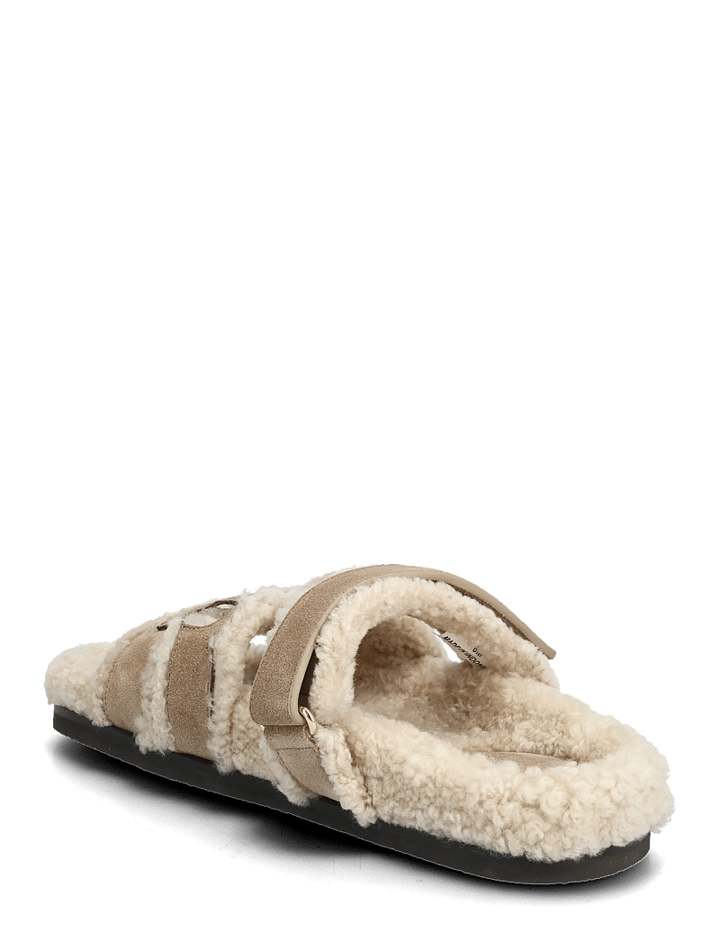 Tory Burch - INES SHEARLING SPORT SLIDE - arkityyli - noisette / taupe - 2