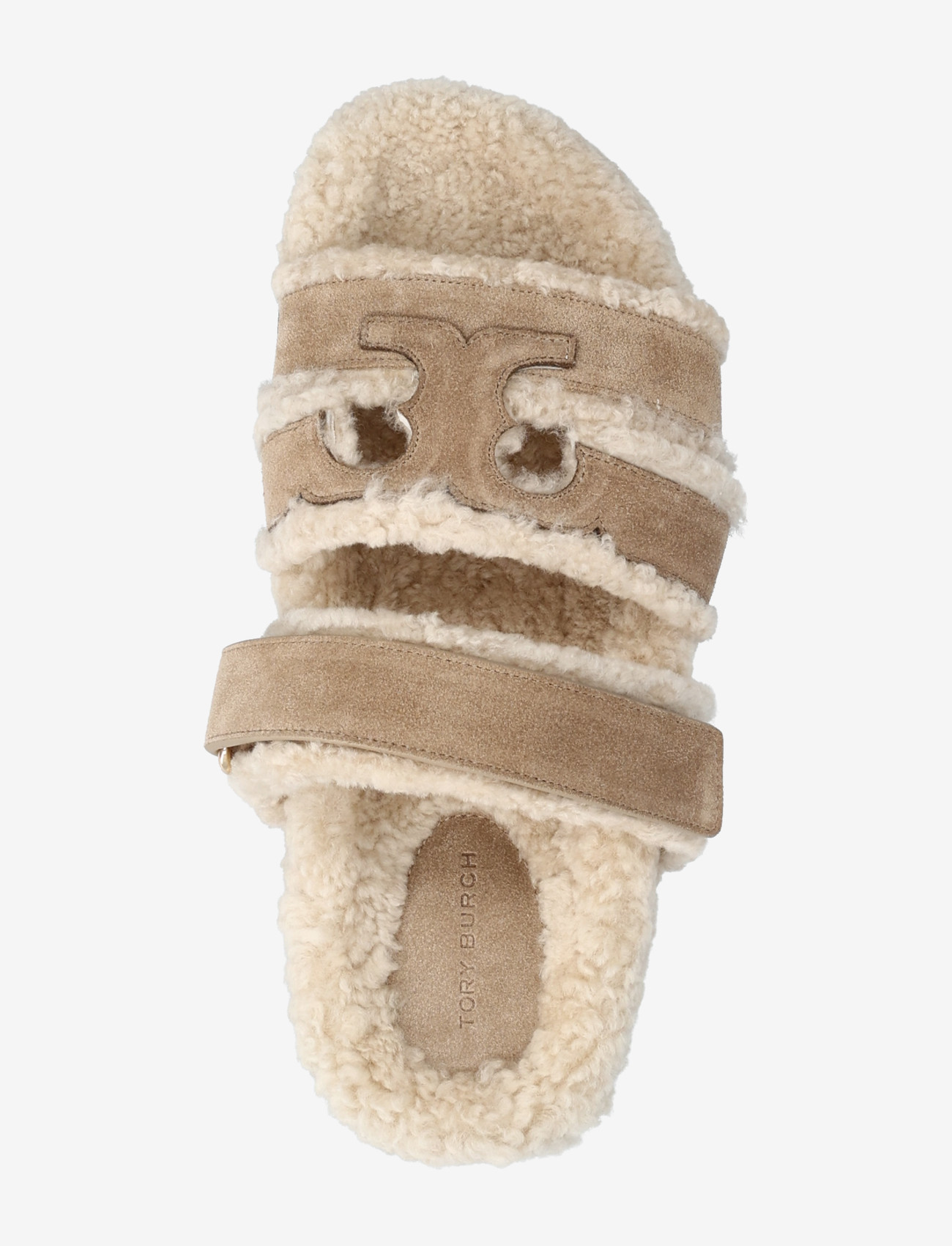 Tory Burch - INES SHEARLING SPORT SLIDE - hverdags stil - noisette / taupe - 3