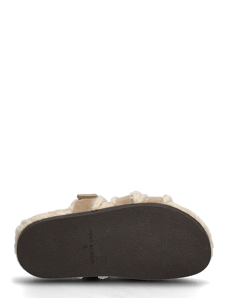 Tory Burch - INES SHEARLING SPORT SLIDE - arkityyli - noisette / taupe - 4