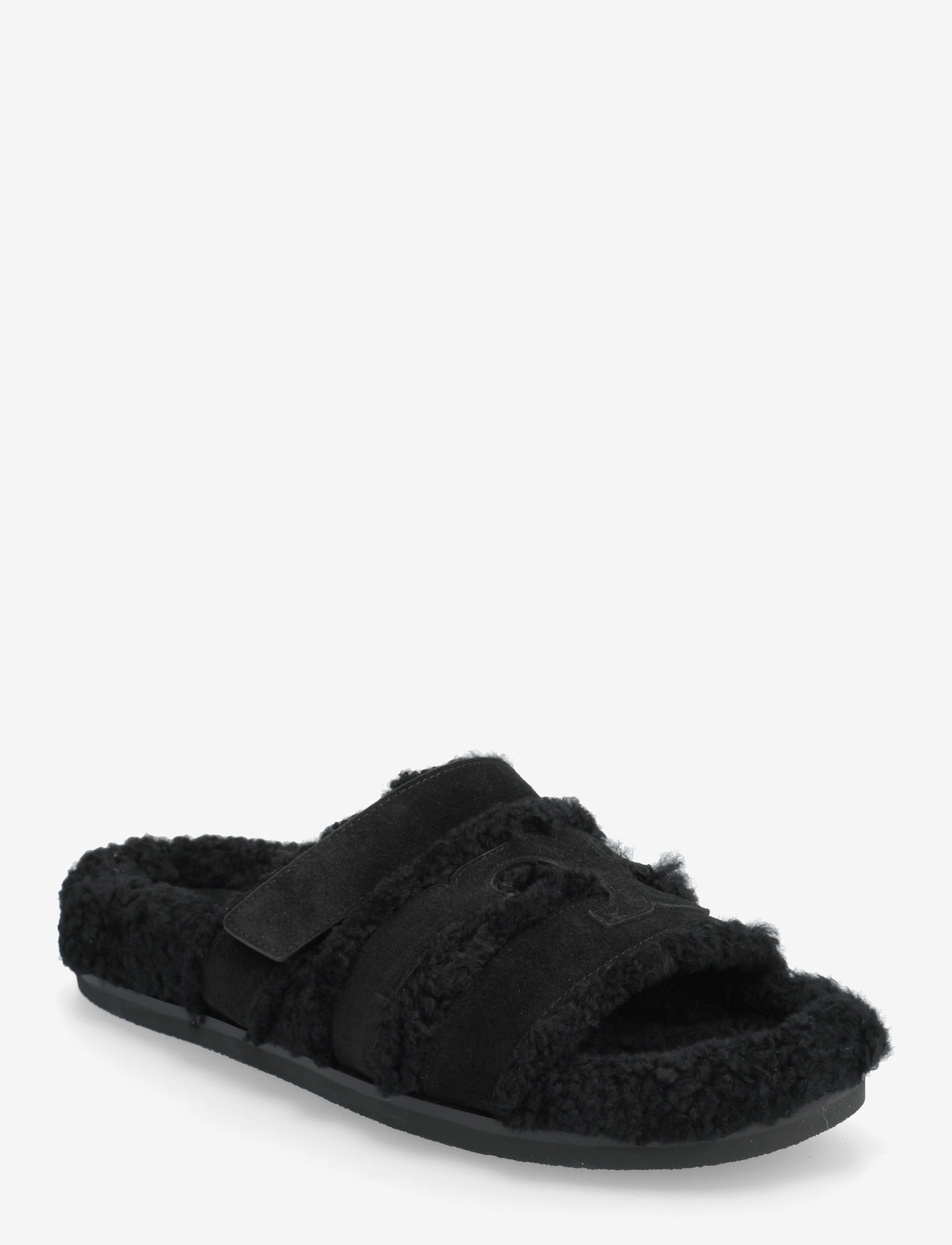 Tory Burch - INES SHEARLING SPORT SLIDE - moetrendid - perfect black / black - 0
