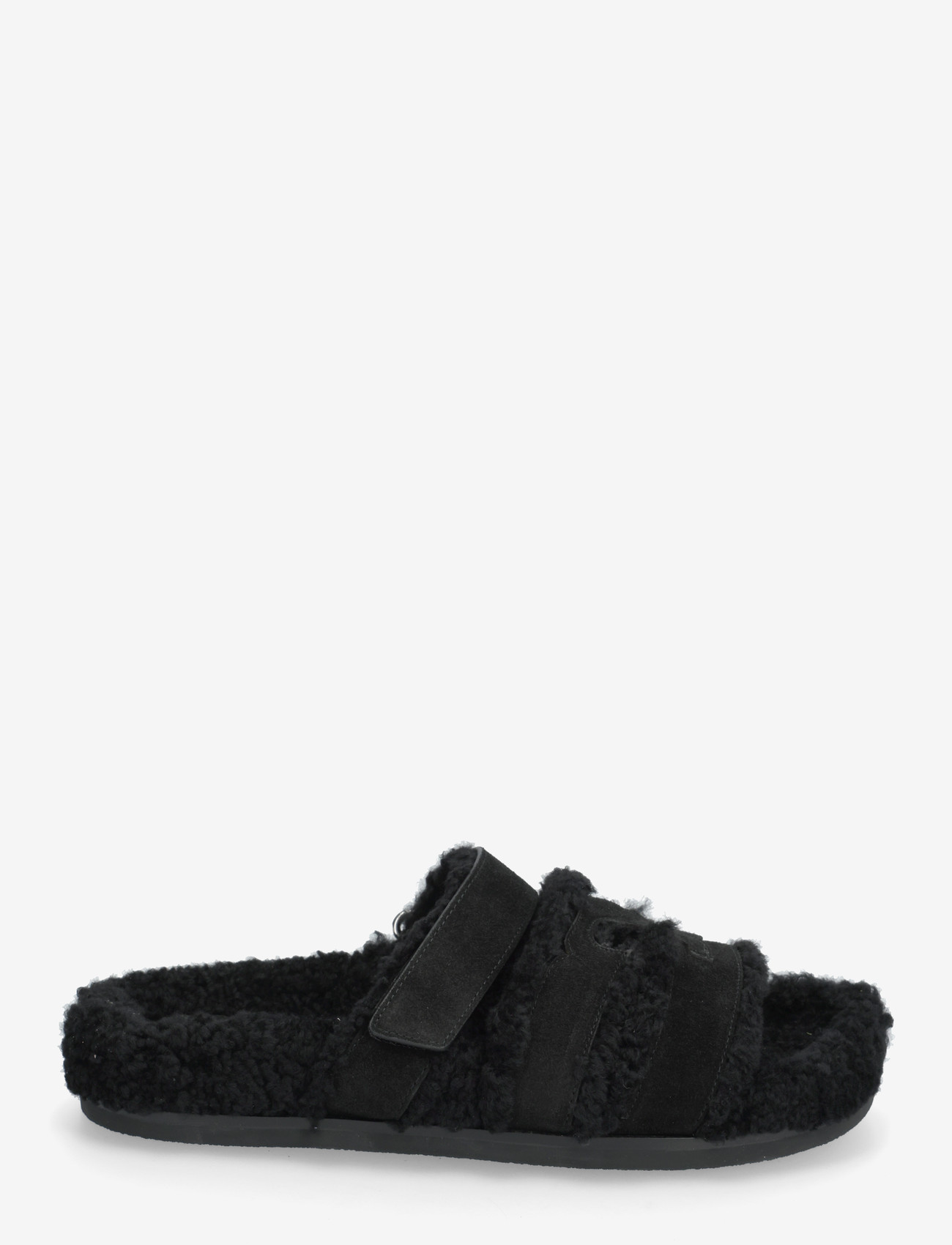 Tory Burch - INES SHEARLING SPORT SLIDE - moetrendid - perfect black / black - 1