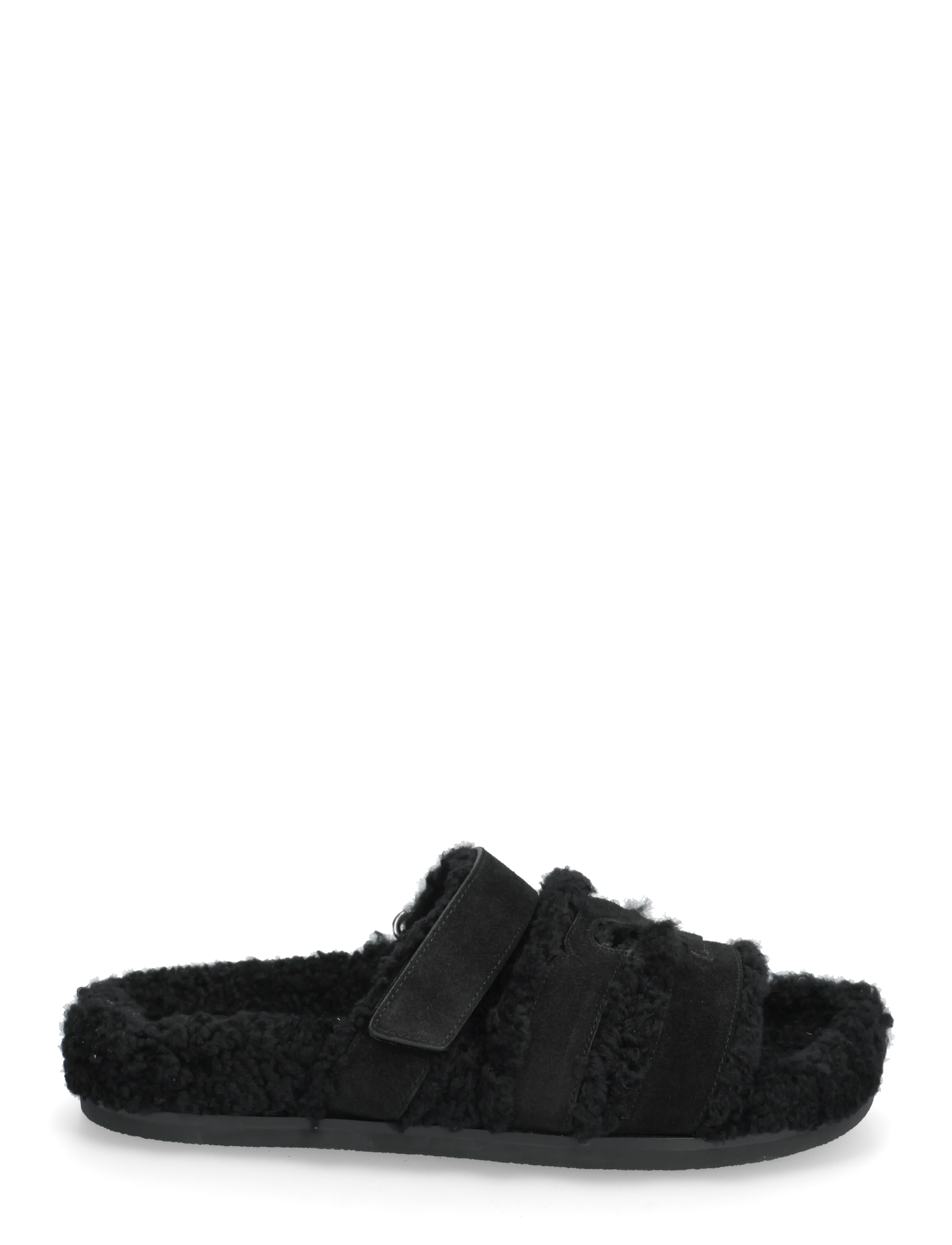 Tory Burch - INES SHEARLING SPORT SLIDE - women - perfect black / black - 1