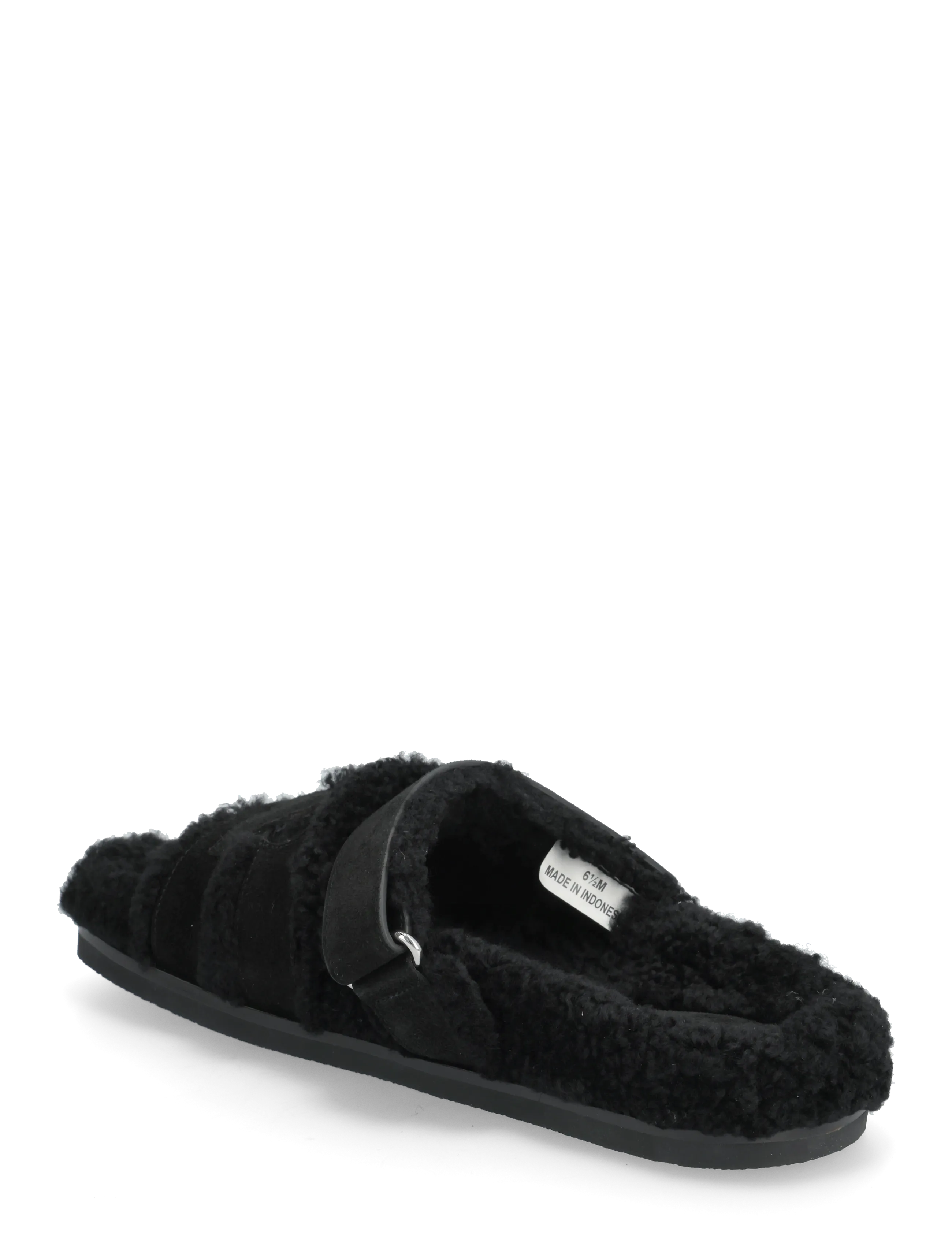 Tory Burch - INES SHEARLING SPORT SLIDE - women - perfect black / black - 2