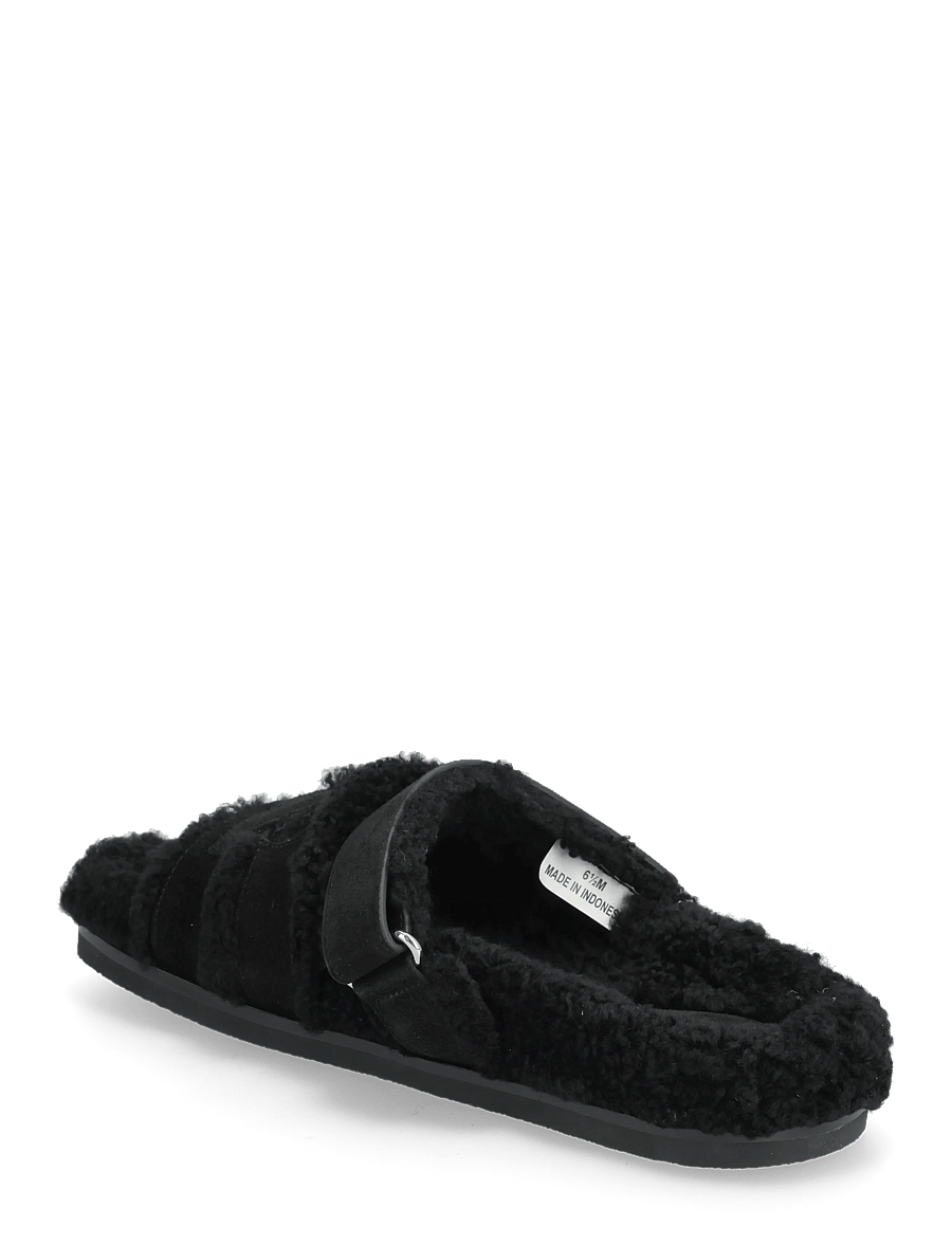 Tory Burch - INES SHEARLING SPORT SLIDE - tohvelit - perfect black / black - 2