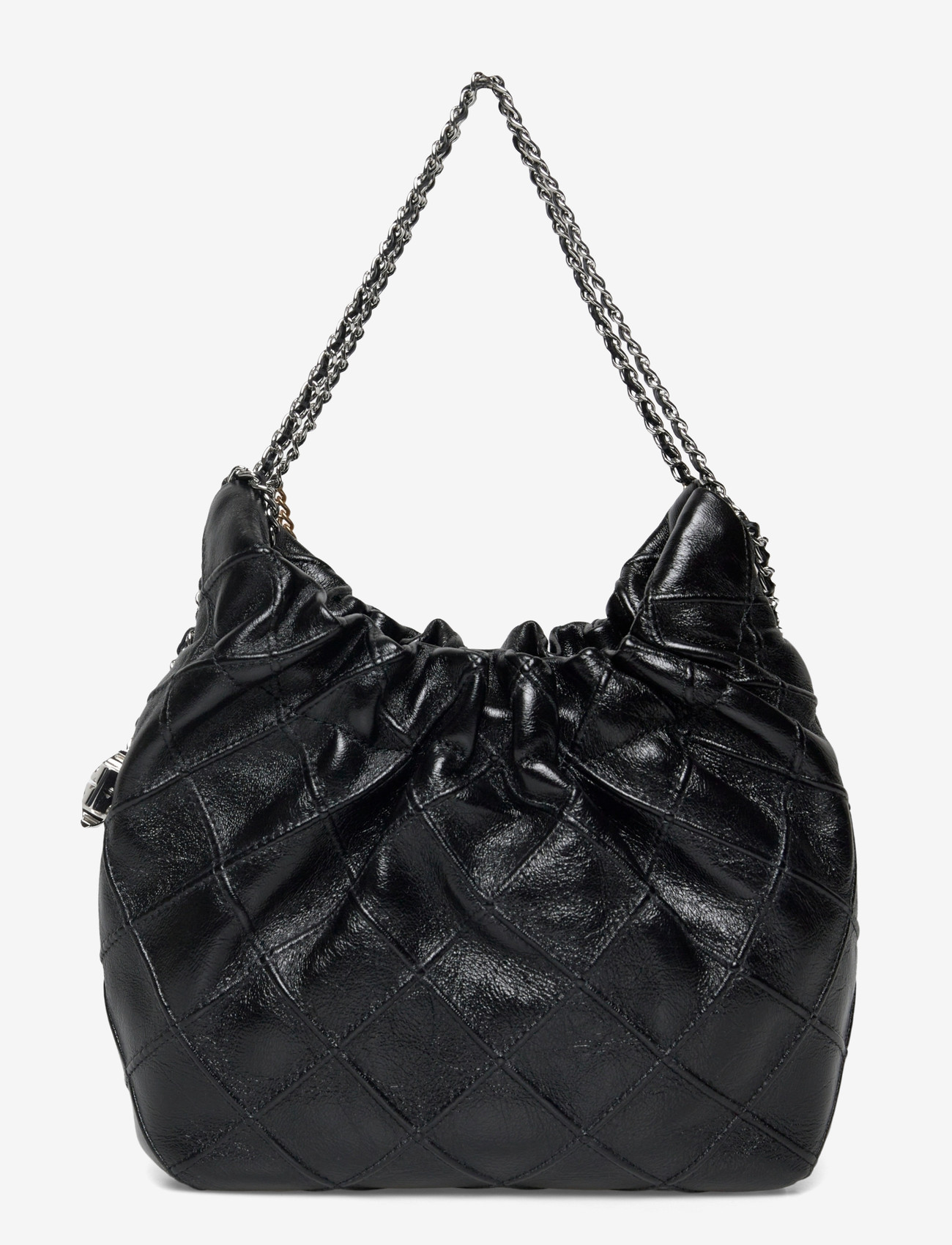 Tory Burch - Fleming Distressed Mini Hobo Bag - speciella tillfällen - black - 1