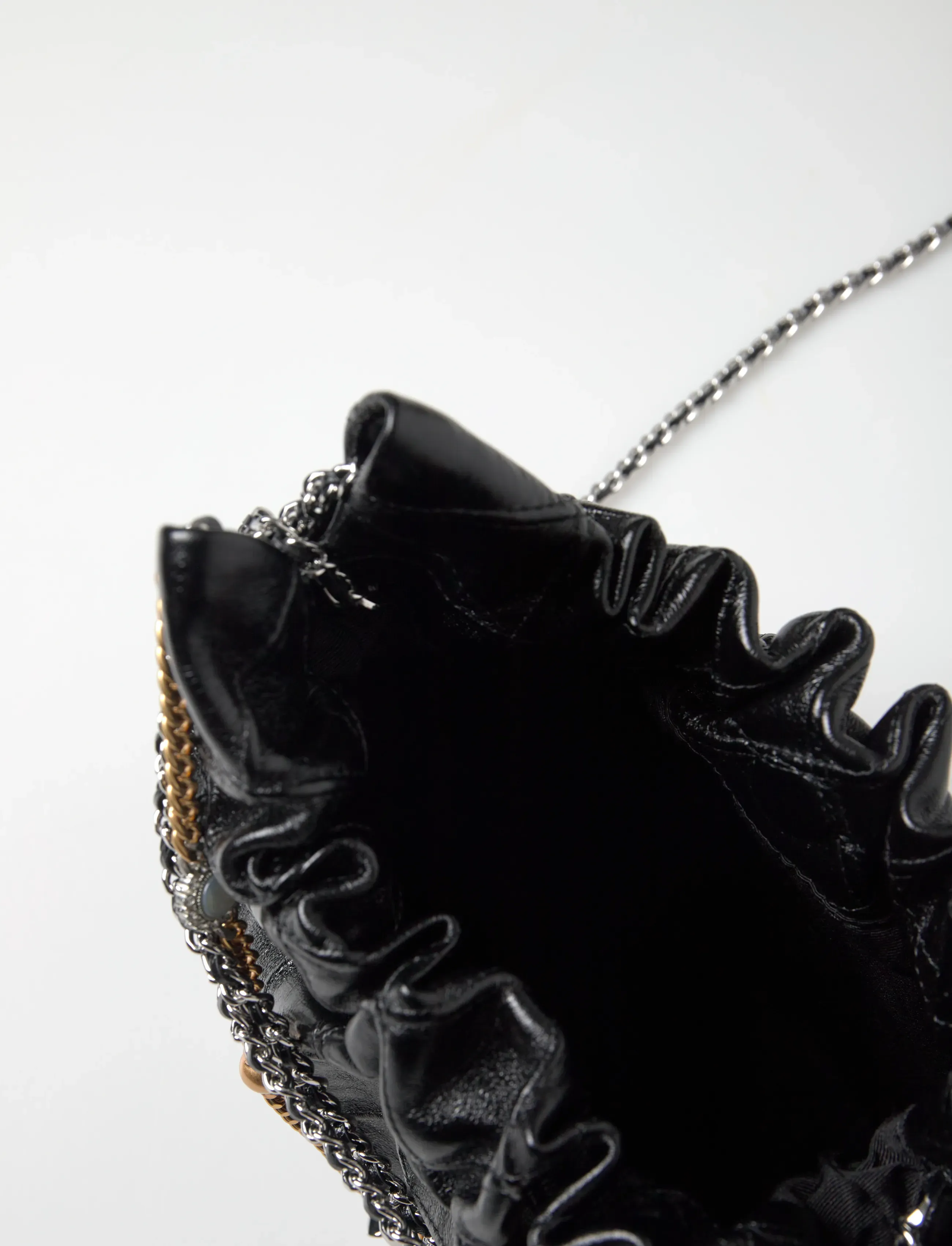 Tory Burch - Fleming Distressed Mini Hobo Bag - tasker - black - 4