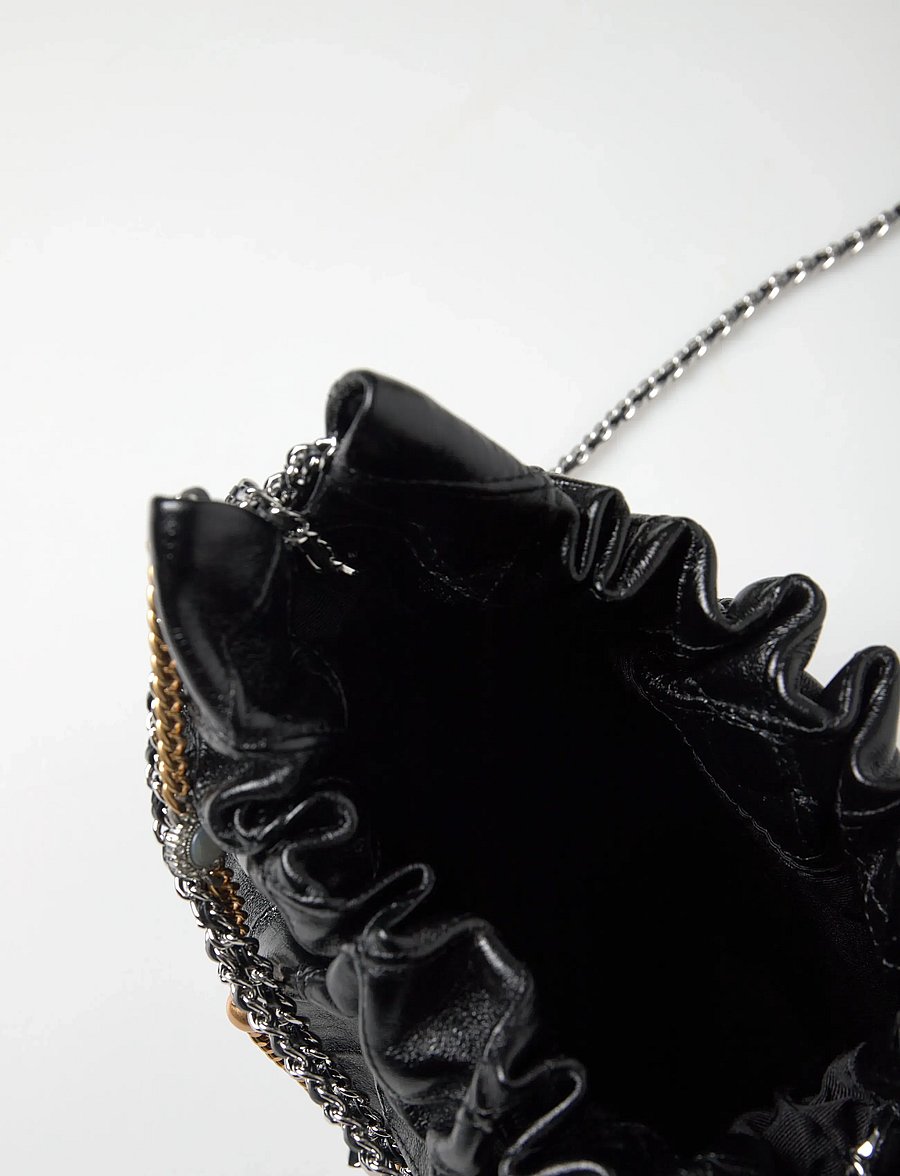 Tory Burch - Fleming Distressed Mini Hobo Bag - tasker - black - 4