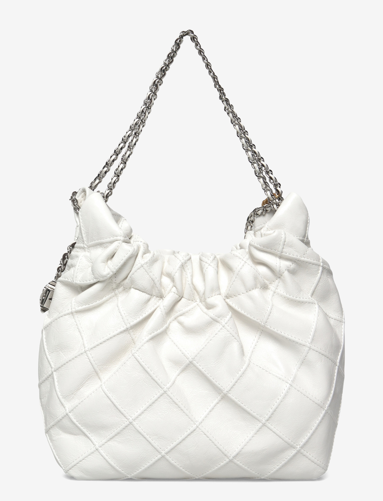 Tory Burch - Fleming Distressed Mini Hobo Bag - særlige begivenheder - blanc - 1