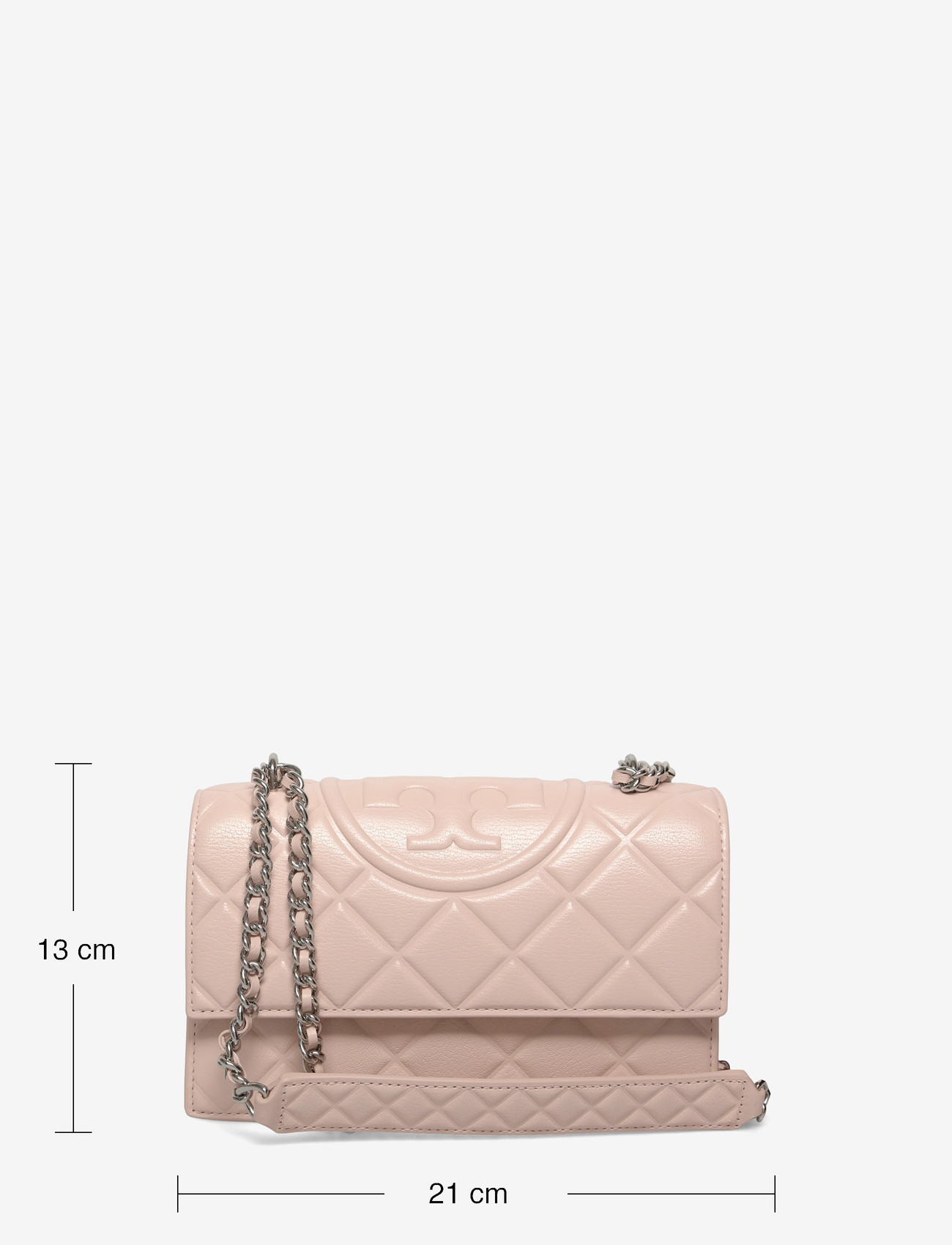 Tory Burch - Fleming Small Convertible Shoulder Bag - crossbody bags - soft pink - 3