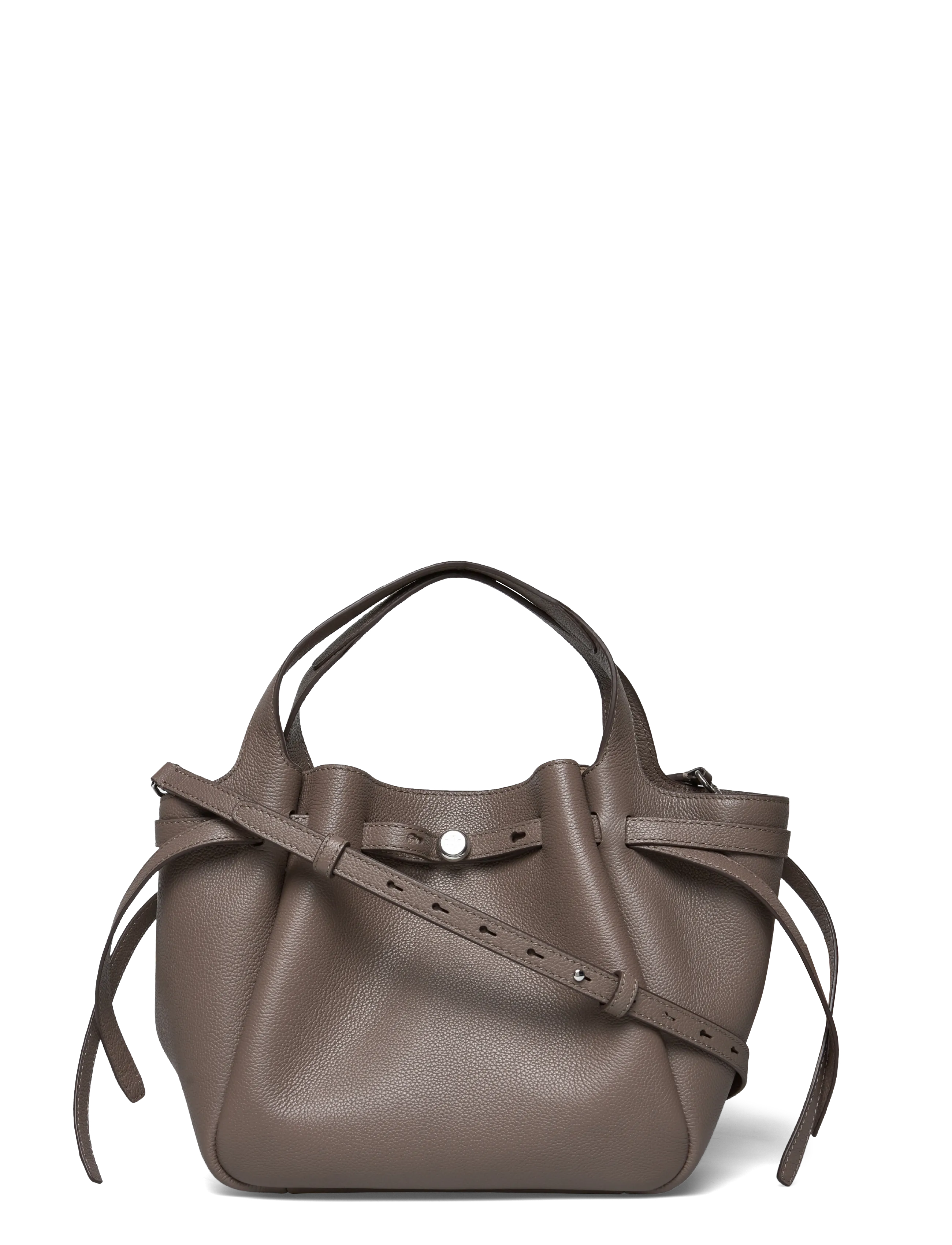 Tory Burch Romy Small Tote - Kotid - WILD MUSHROOM / grey