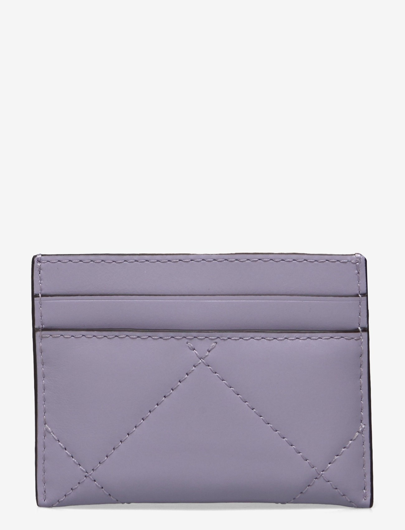 Tory Burch - Kira Clover Diamond Quilt Card Case - plånböcker - purple heather - 1