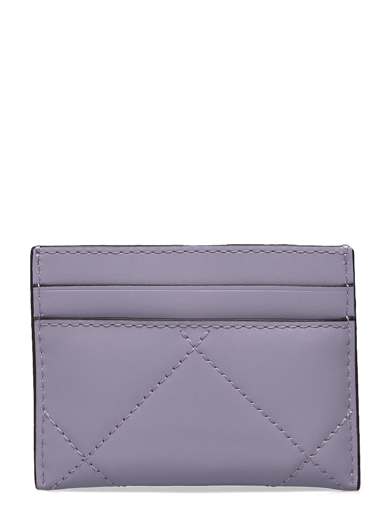 Tory Burch - Kira Clover Diamond Quilt Card Case - lompakot - purple heather - 1